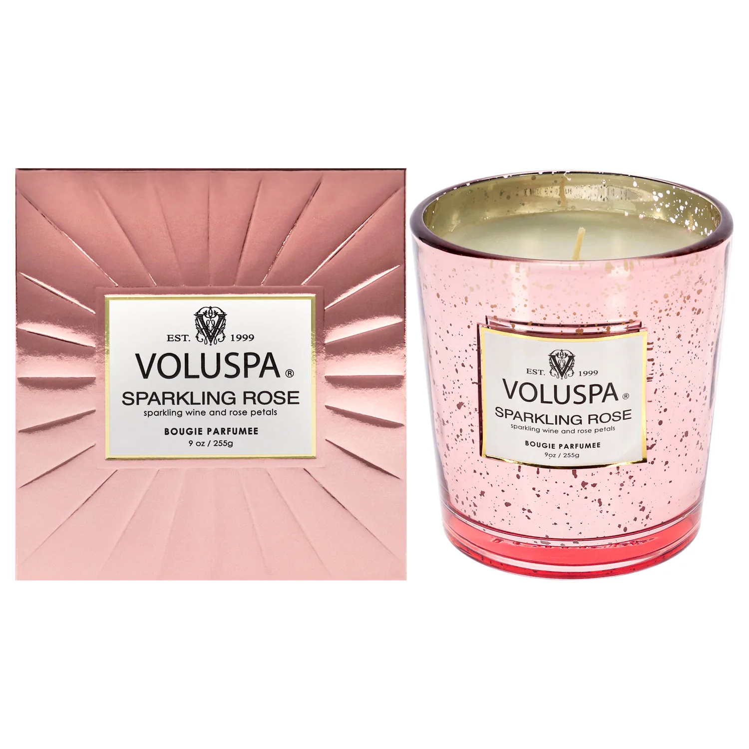 Voluspa Sparkling Rose Jar Candle 9 oz