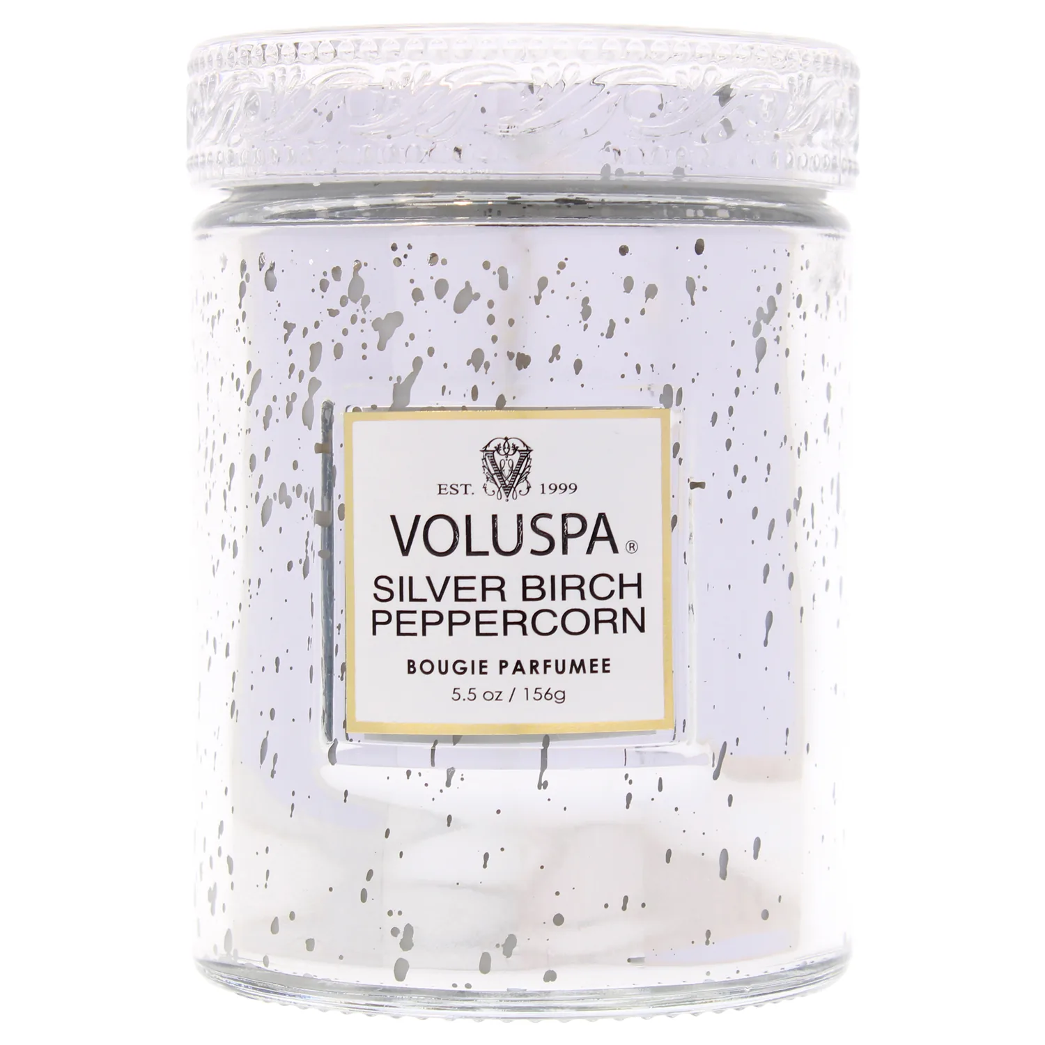 Voluspa Silver Birch Peppercorn Small Jar Candle, supplier catalog view