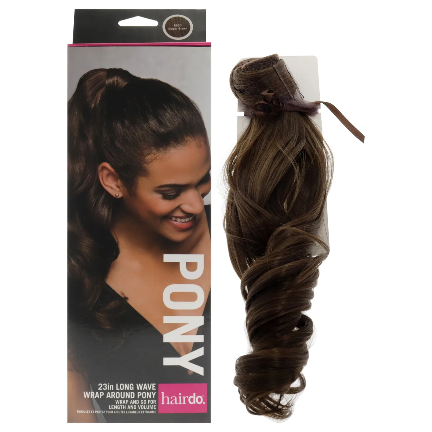 Hairdo Wave Wrap Around Pony, R830 Ginger Brown