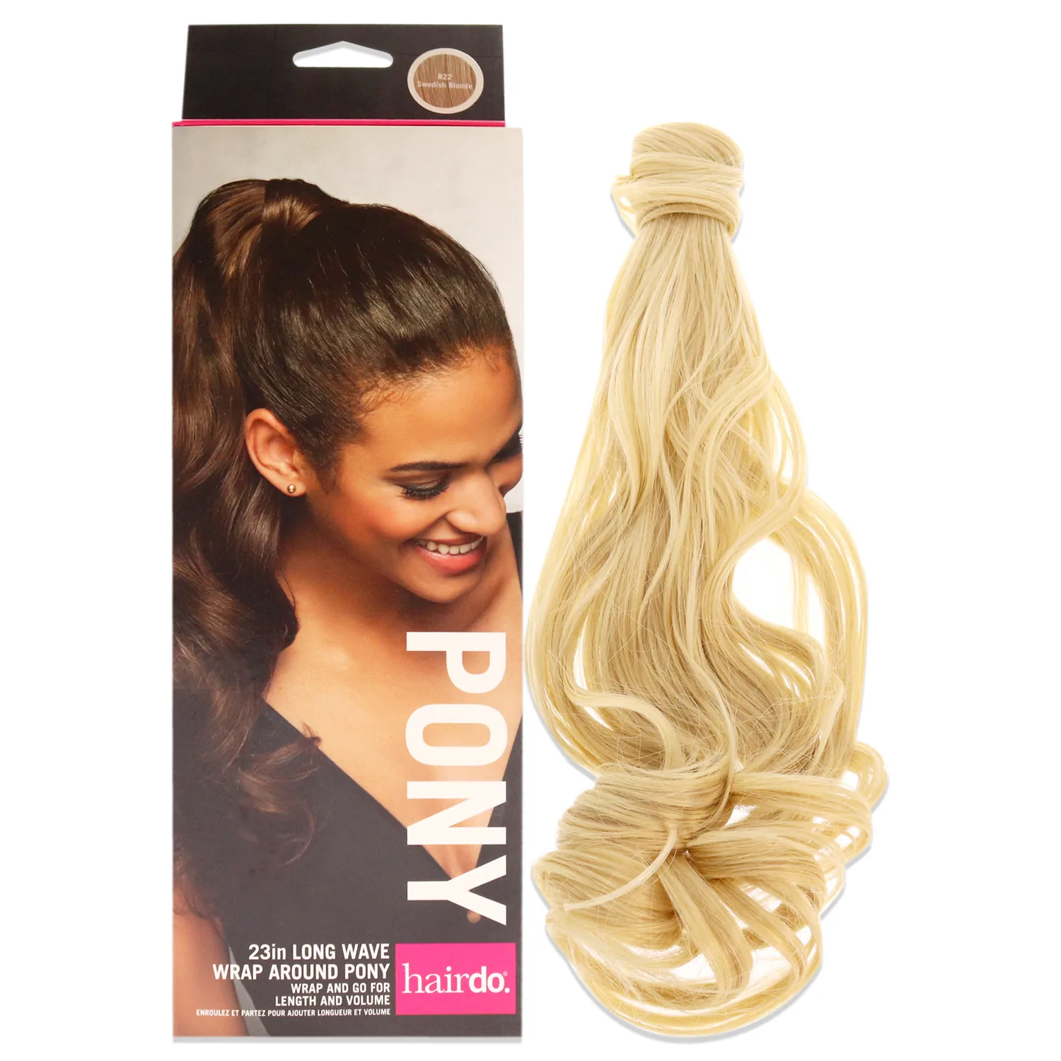 Hairdo Wave Wrap Around Pony - R22 Swedish Blonde Hair Extension 23 in for Women