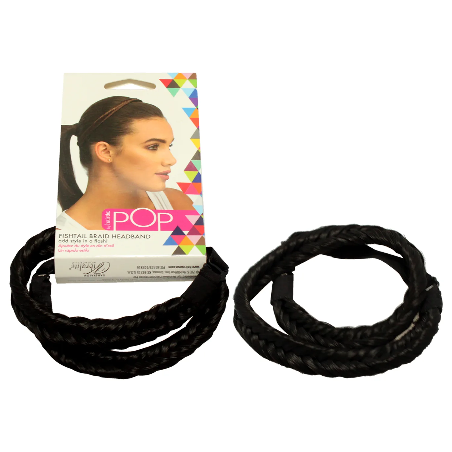 Hairdo Pop Fishtail Braid Headband - R2 Ebony for Women