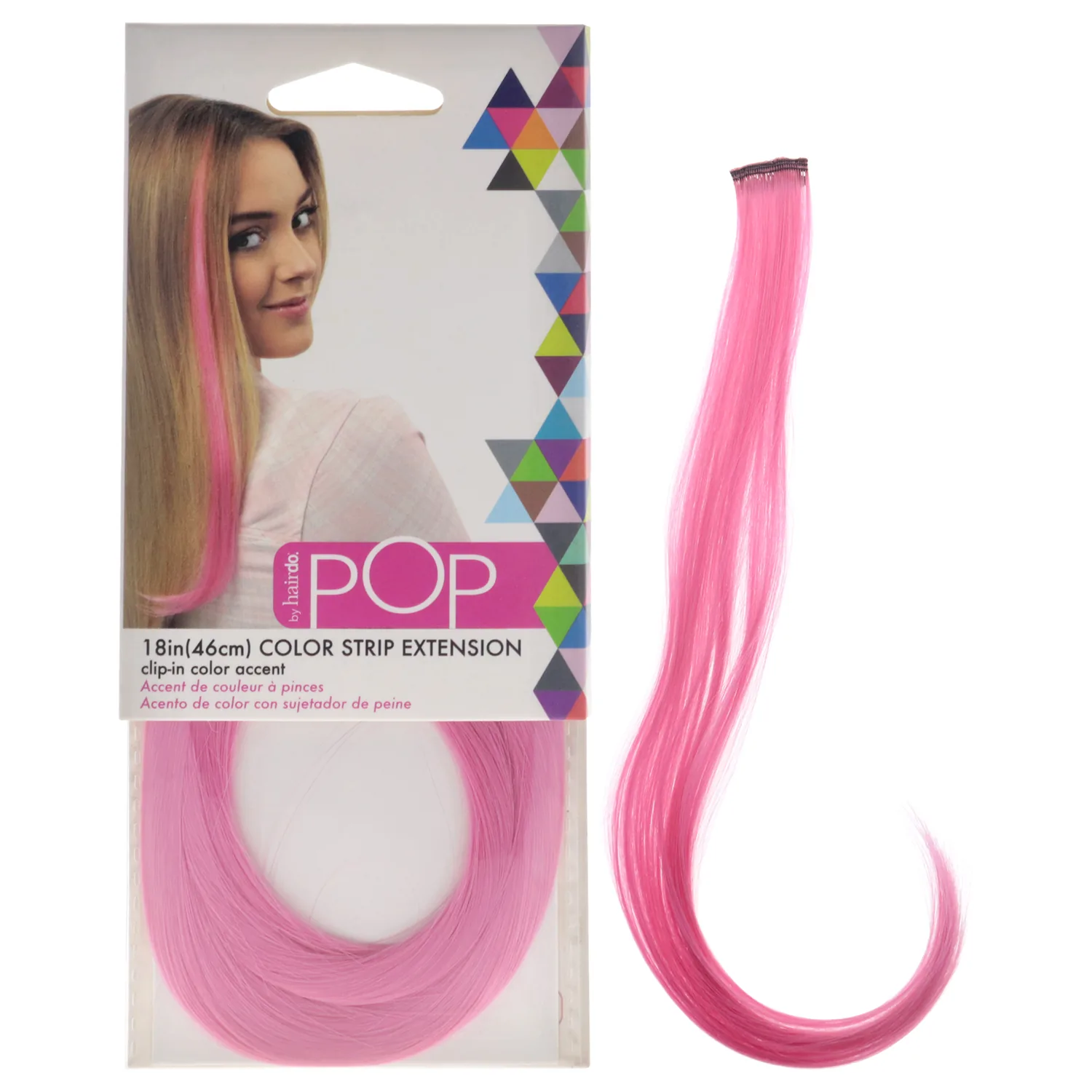 Hairdo Pop Color Strip Extension, Pink Sprinkles