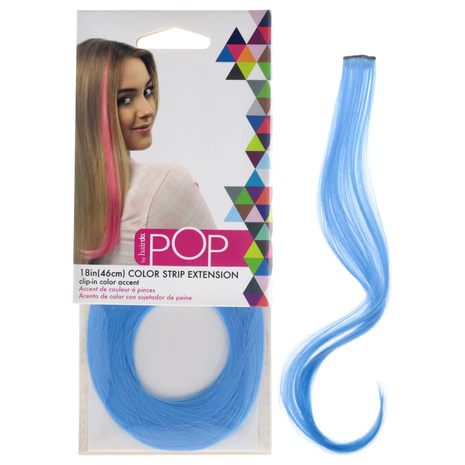 Hairdo Pop Color Strip Extension, Royal Blue