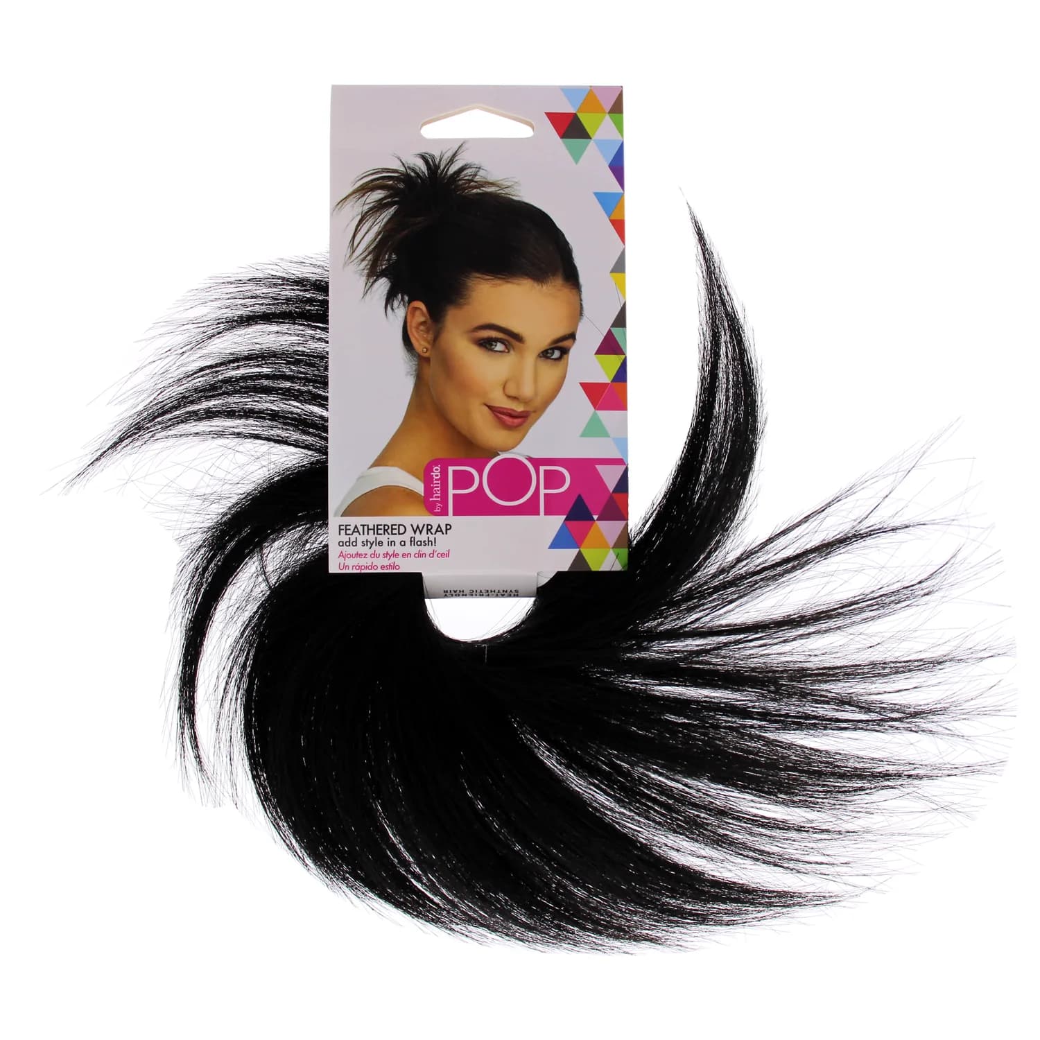 Hairdo Pop Feather Wrap - R2 Ebony for Women
