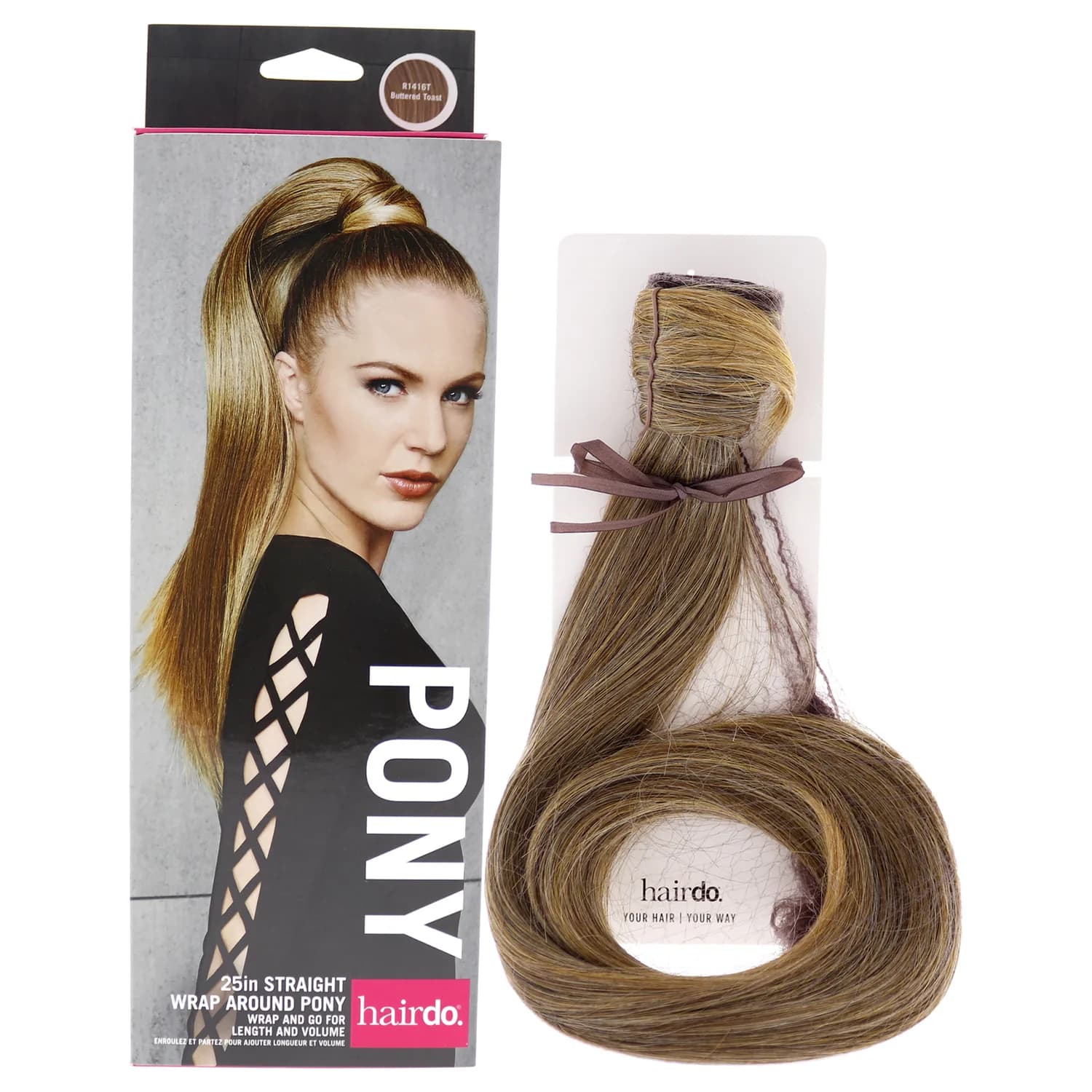 Hairdo Pop Feather Wrap R1416t Buttered Toast for Women