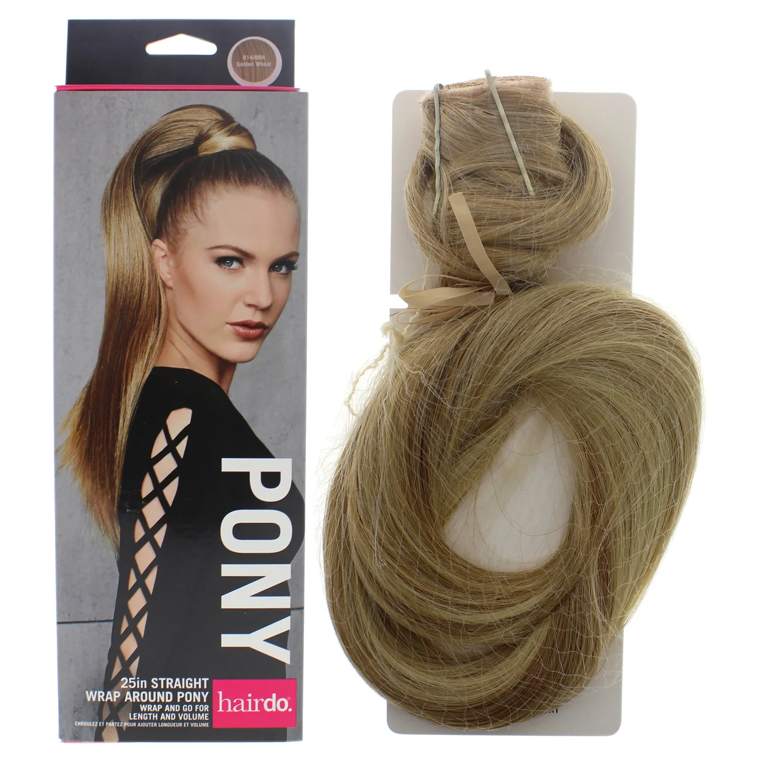 Hairdo Straight Wrap Around Pony R14 88H Golden Wheat Hair Extension 25 in for Women