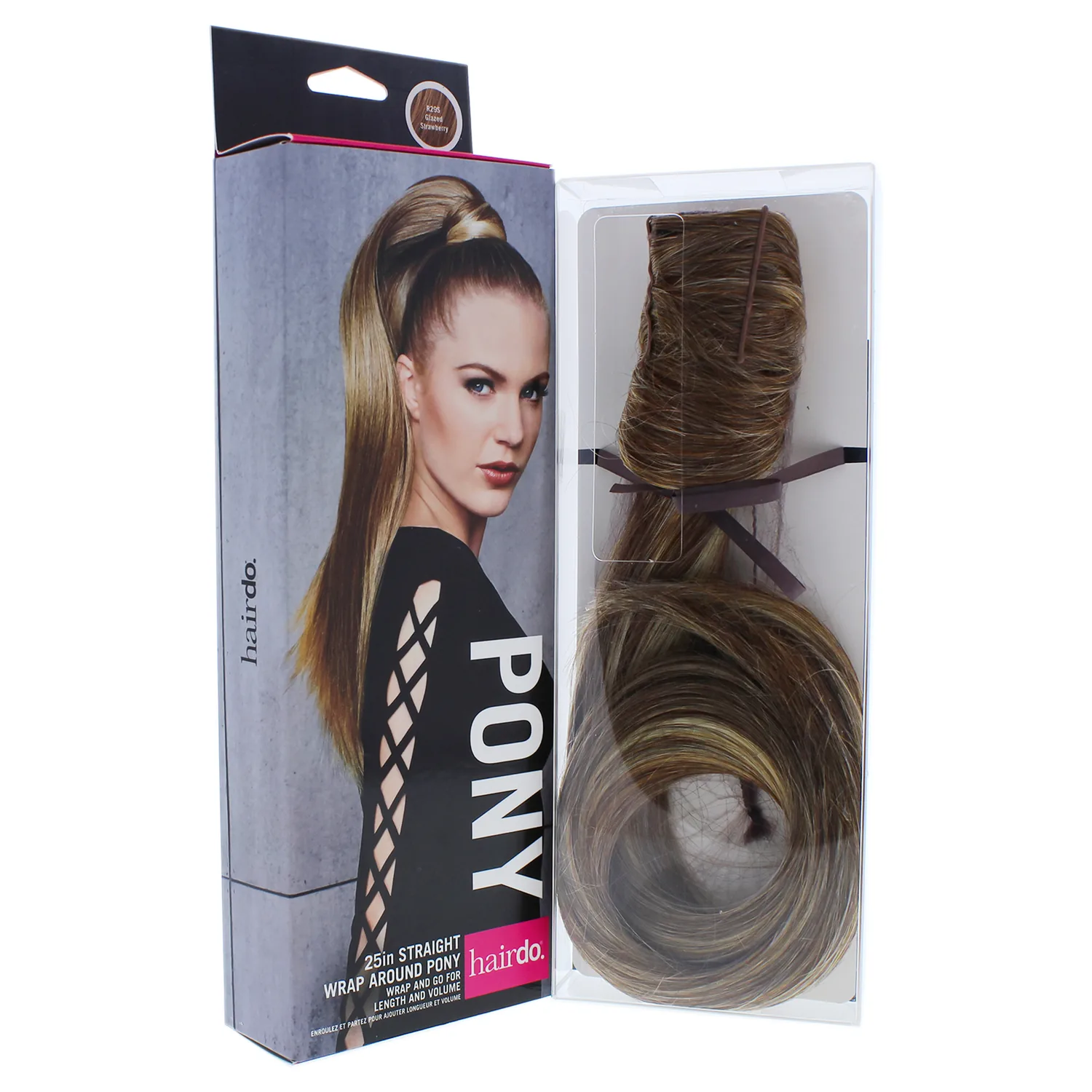 Hairdo Straight Wrap Around Pony - R29S Glazed Strawberry Hair Extension 25 in for Women