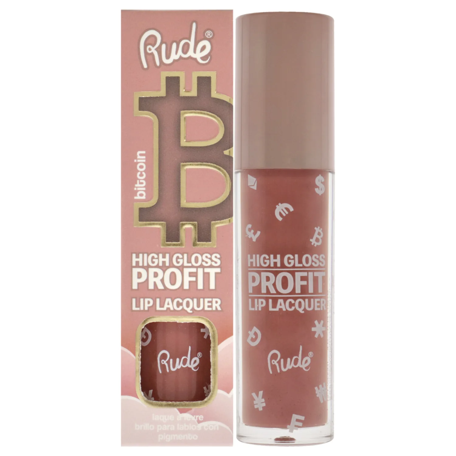 Rude Cosmetics High Gloss Profit Lip Lacquer - Bitcoin 0.141 oz