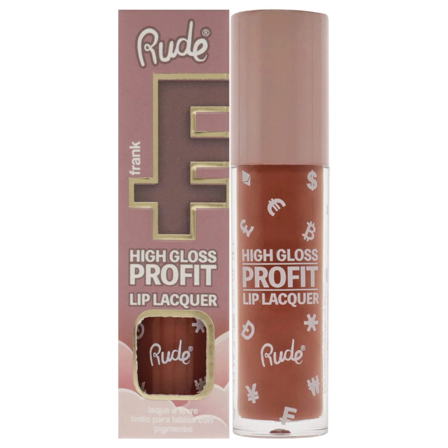 Rude Cosmetics High Gloss Profit Lip Lacquer - Frank 0.141 oz