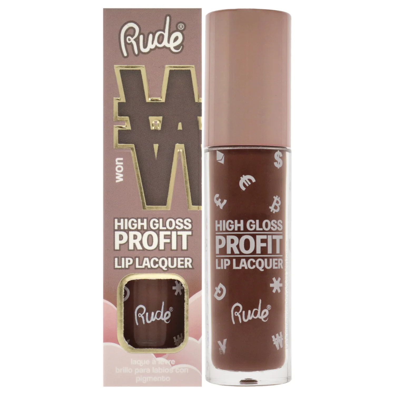 Rude Cosmetics High Gloss Profit Lip Lacquer - Won 0.141 oz