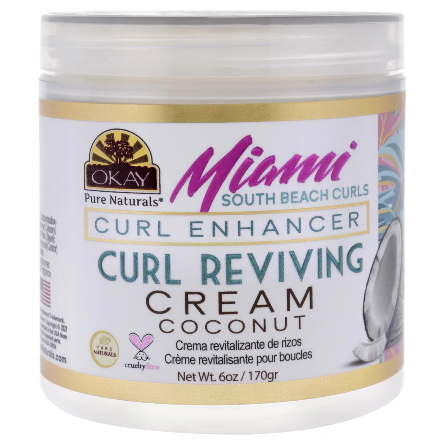 Okay Miami South Beach Curls - Curl Enhancing Cream 177ml / 6 oz