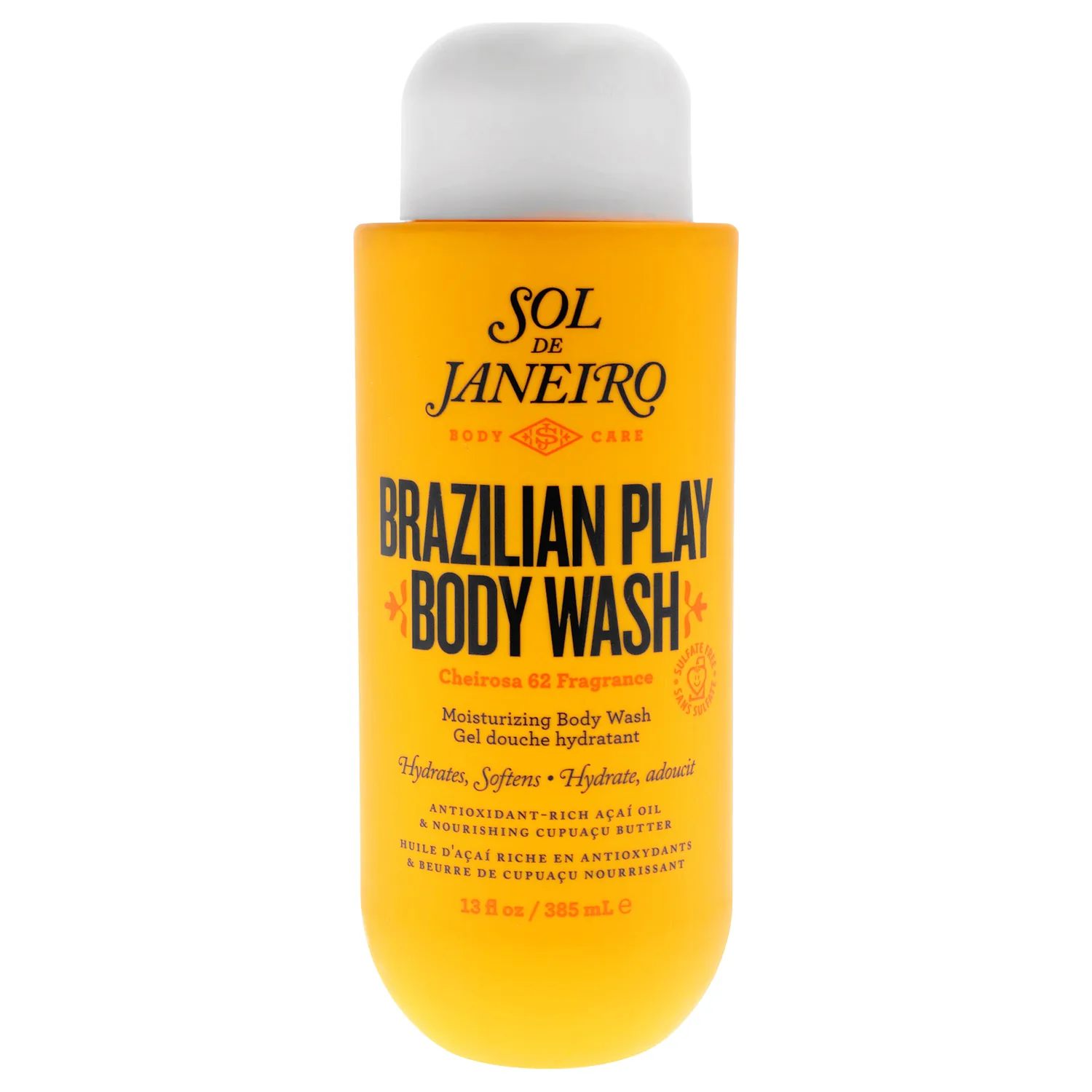 Sol de Janeiro Brazilian Play Moisturizing Shower Cream Gel Body Wash 385mL/13.0 fl oz.