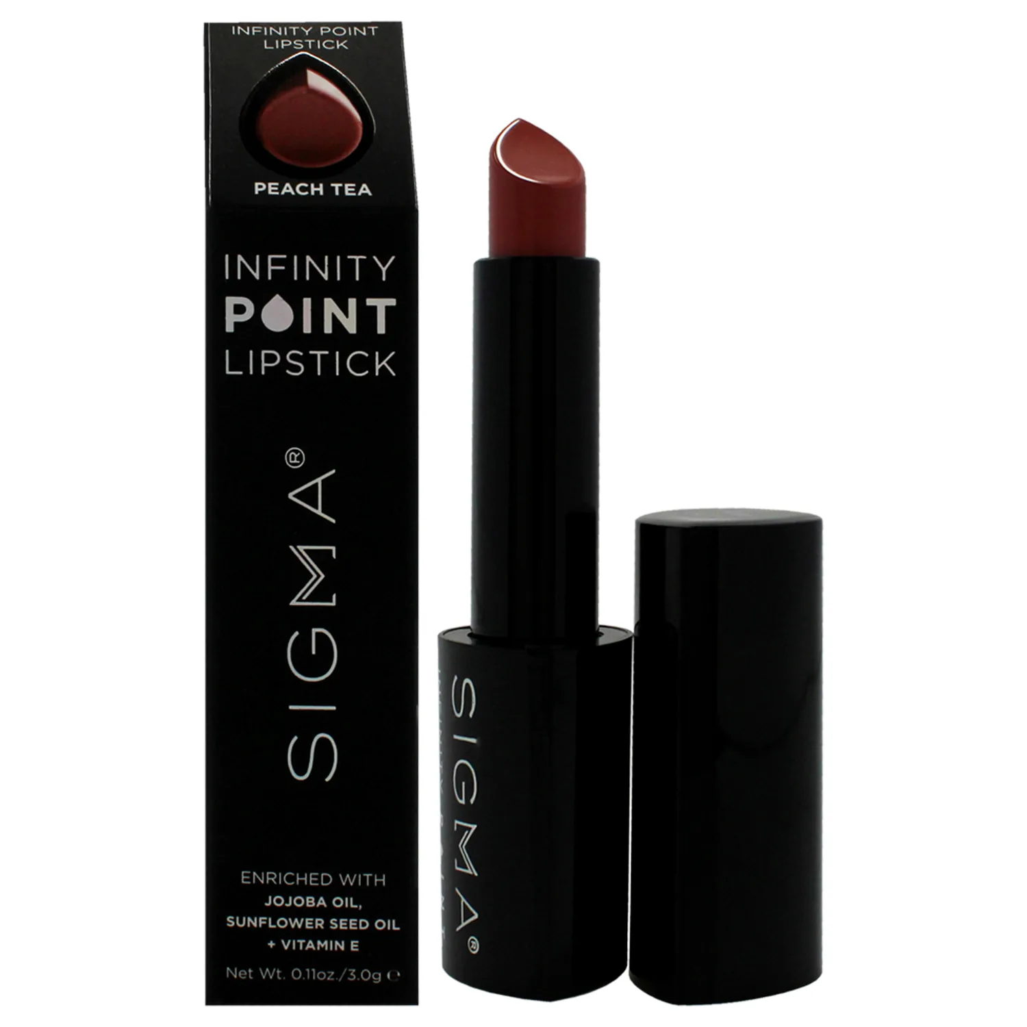 Sigma Infinity Point - Peach Tea Lipstick 0.11 oz