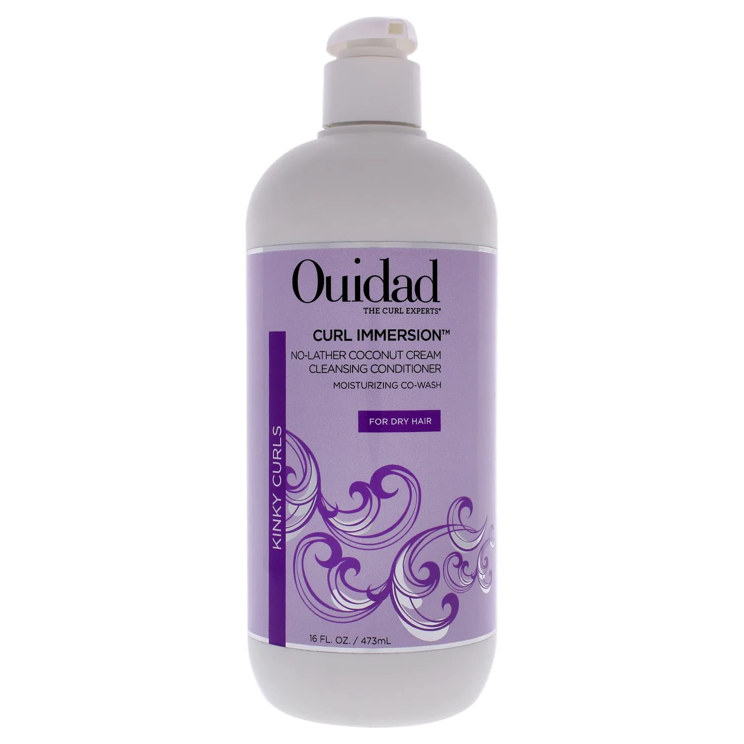 OUIDAD Curl Immersion No-Lather Coconut Cream Cleansing Conditioner, 16 Fl Oz