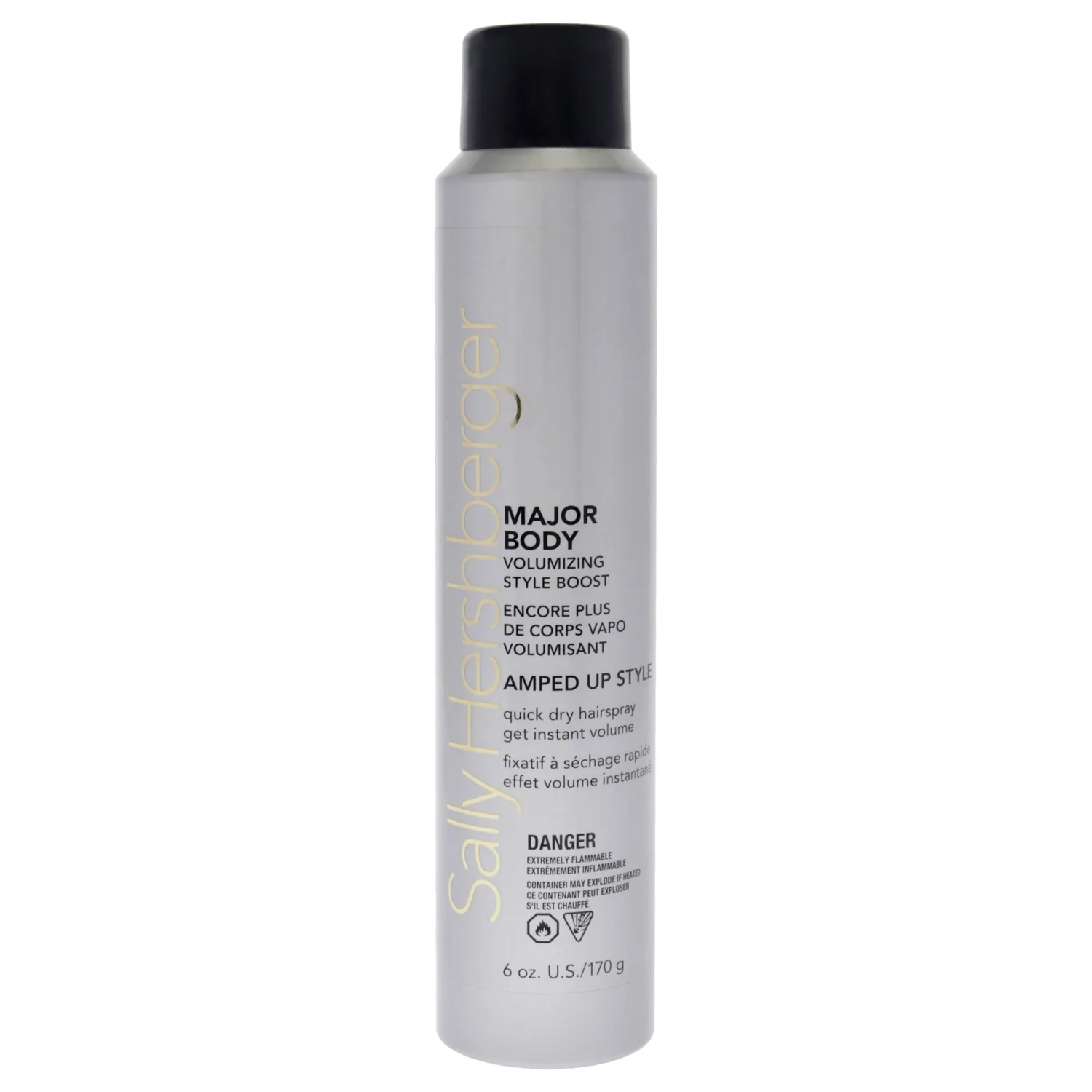 SALLY HERSHBERGER Major Body Volumizing Style Boost Hair Spray for Men & Women - Strong Hold Hairspray for Unisex - Adds Intense Volume & Shine - All Hair Types - 6 oz