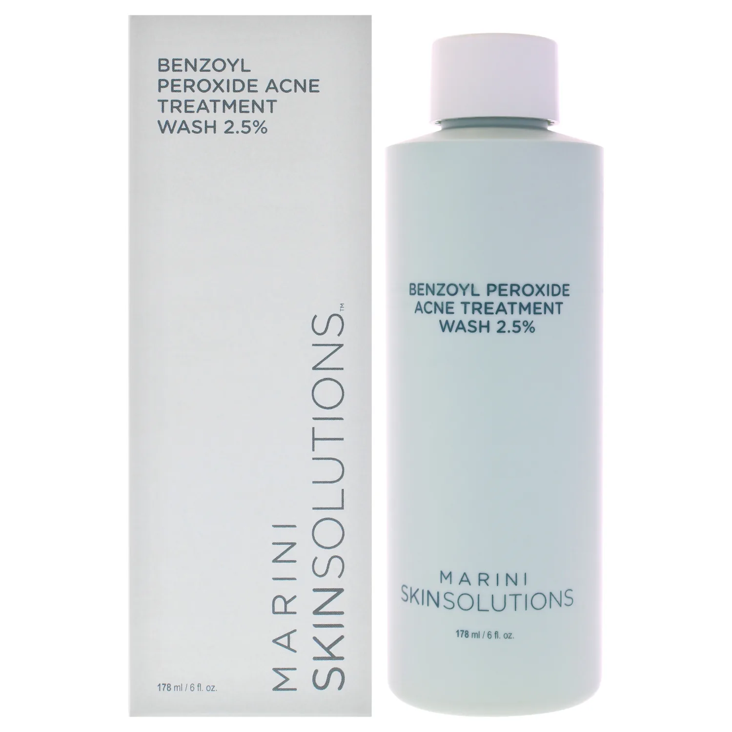 Marini SkinSolutions Benzoyl Peroxide Acne Treatment 2.5% Face Wash 177ml / 6 oz
