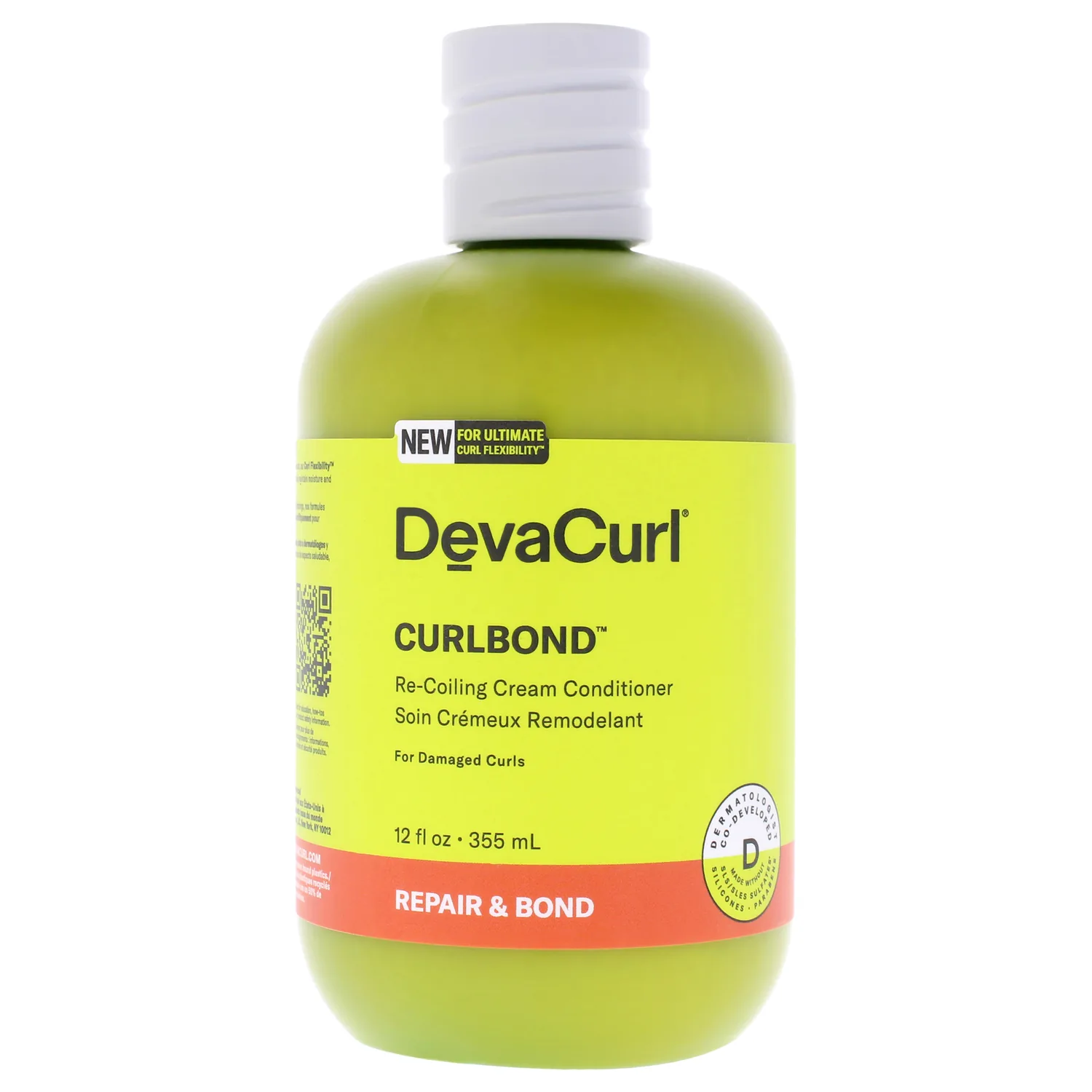 DevaCurl CurlBond Re-Coiling Cream Conditioner, Cozy Getaway, 12 fl. oz.