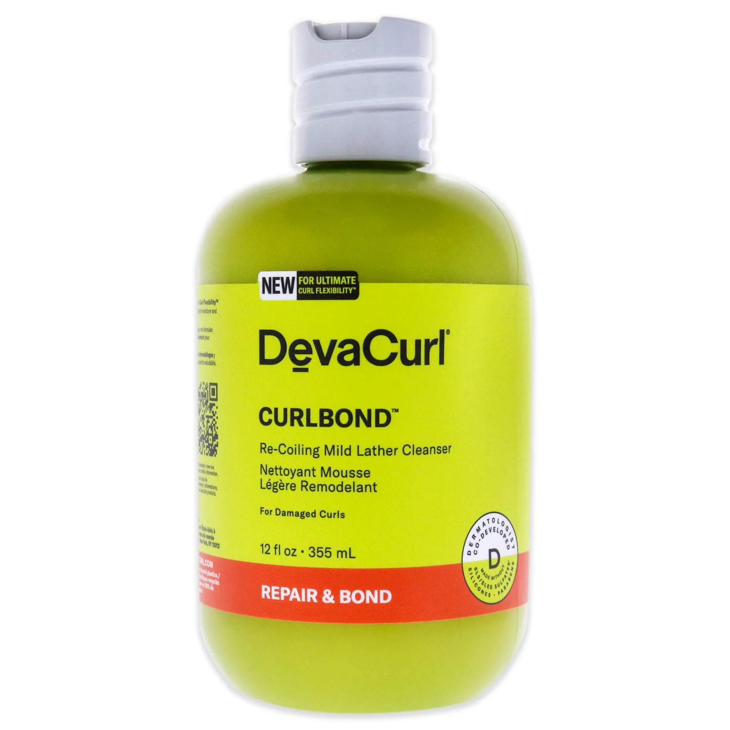 DevaCurl CurlBond Re-Coiling Mild Lather Cleanser, Cozy Getaway 355ml / 12 oz
