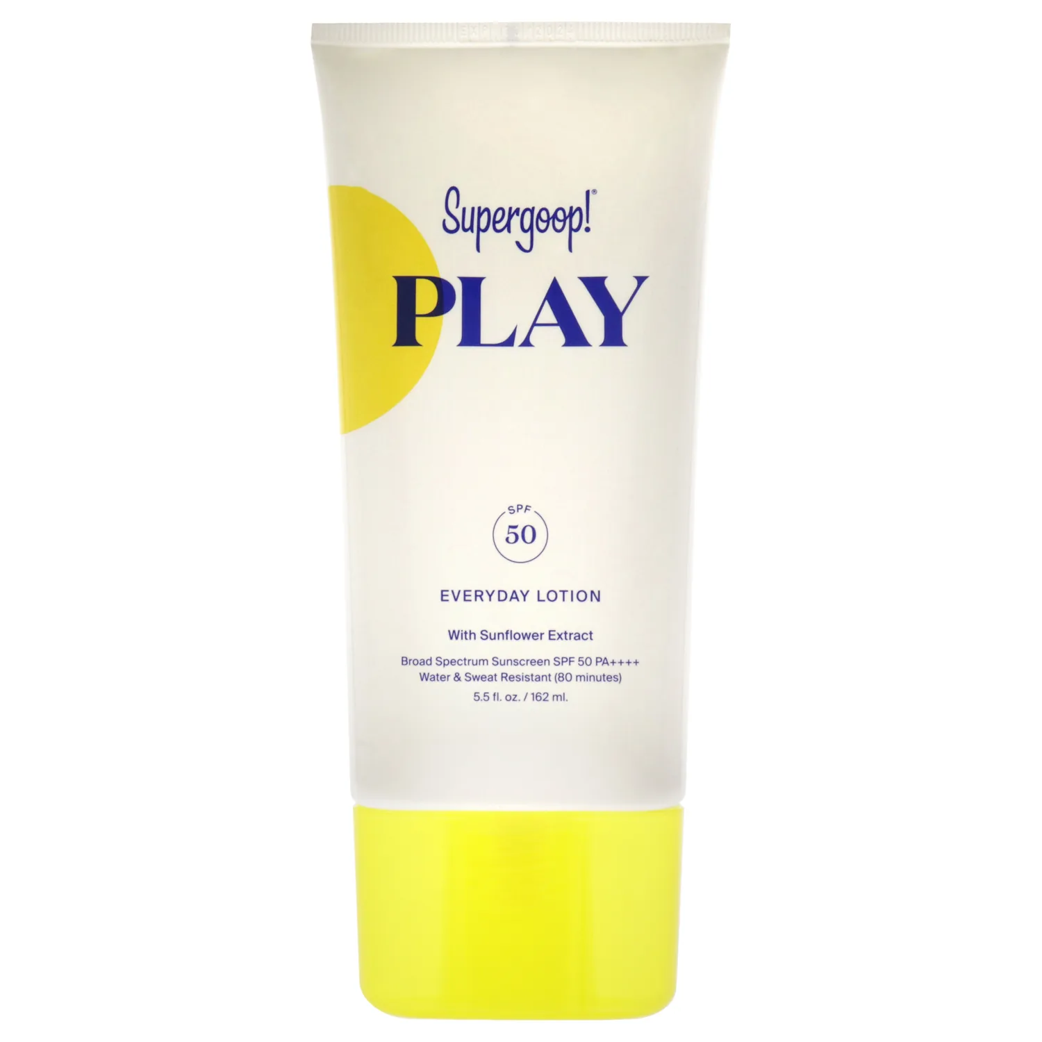 Supergoop! PLAY Everyday Lotion SPF 50 - Broad Spectrum Body & Face Sunscreen for Sensitive Skin - Great for Active Days - Fast Absorbing, Water & Sweat Resistant - 5.5 fl oz
