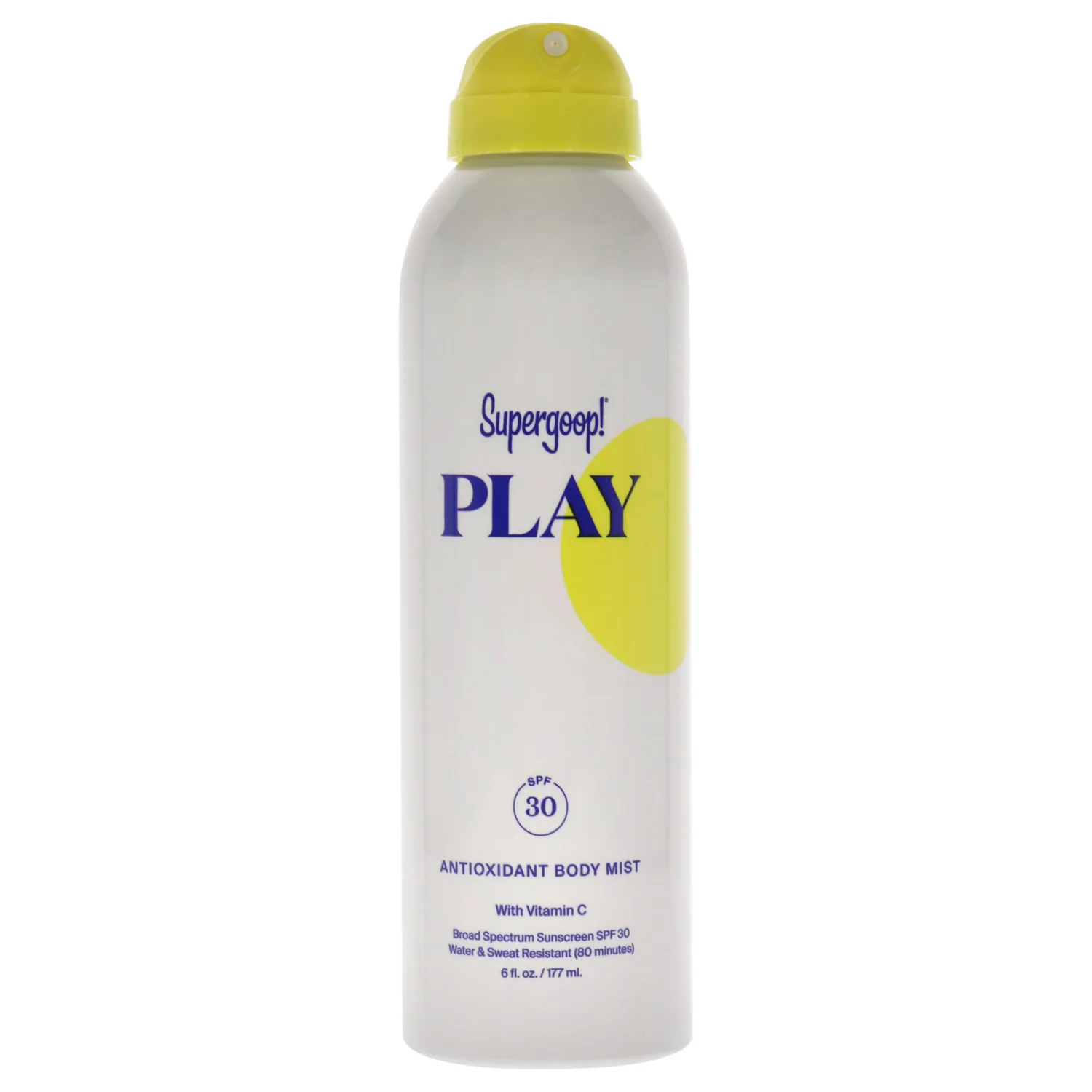Supergoop! PLAY SPF 30 Antioxidant Body Mist w/Vitamin C - 6 fl oz - Broad Spectrum Sunscreen Spray - Great for Active Days