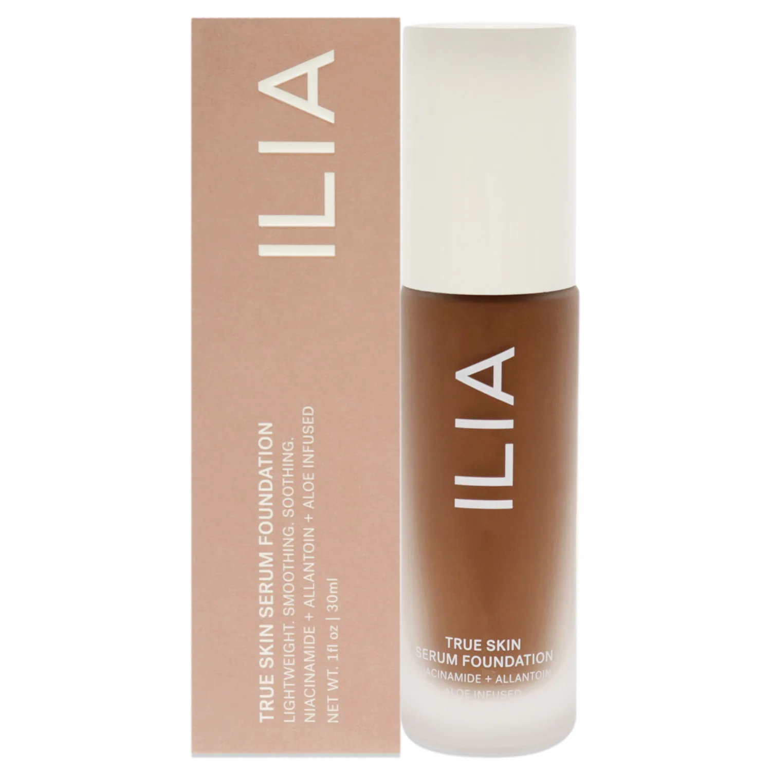 ILIA - True Skin Serum Foundation | Non-comedogenic, Cruelty-Free, Vegan, Weightless Feel, Buildable Coverage, Safe For Sensitive Skin (Bimini SF14)