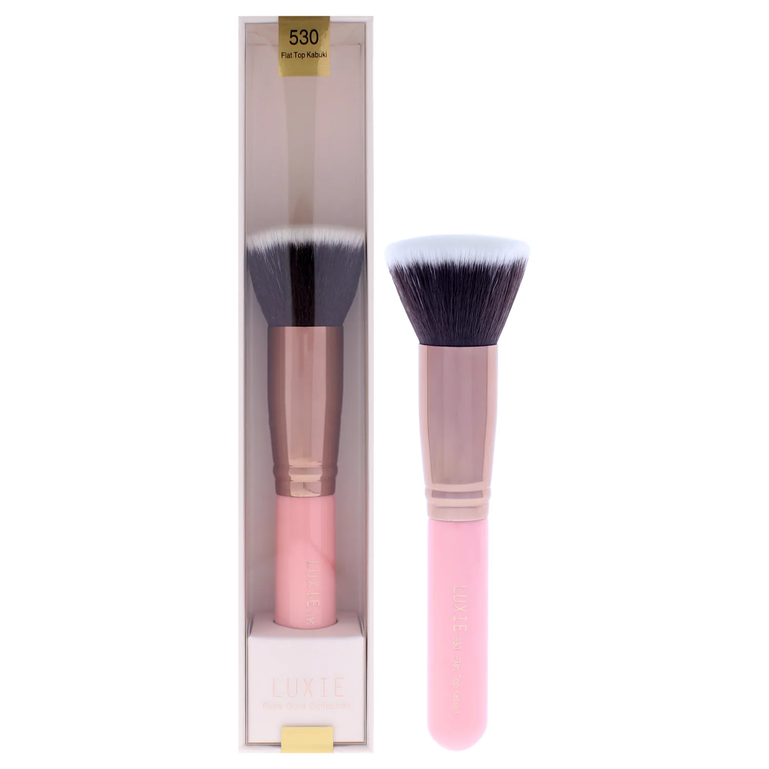 LUXIE 530 Flat Top Kabuki Brush - Rose Gold