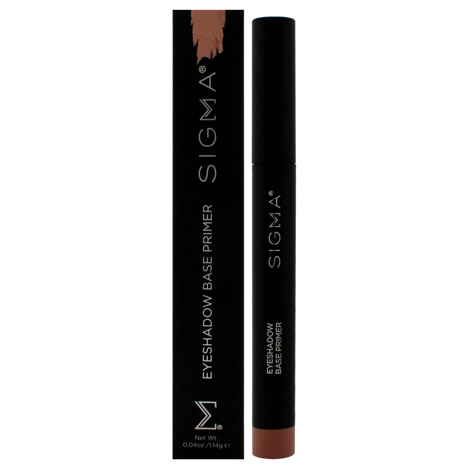 Sigma Beauty Eyeshadow Primer Base – Professional Grade Eye Primer Crayon w/Retractable Tip for Long-Lasting Makeup & All-Day Color Payoff, Prevents Creasing (Bubbly, Pinky Peach Champagne Shimmer)