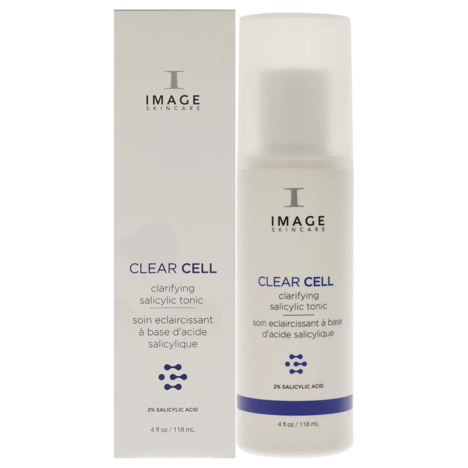 IMAGE Skincare, Clear Cell Clarifying Salicylic Tonic, Mattifying Toner for Pores, Redness and Light Exfoliation for Oily Prone Skin, 4 fl oz