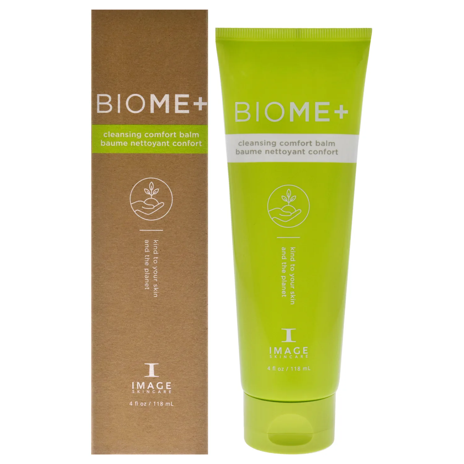 IMAGE Skincare, BIOME+ Cleansing Comfort Balm, Microbiome Friendly Gentle Cleanser, Reduces Moisture Loss, 4 fl oz