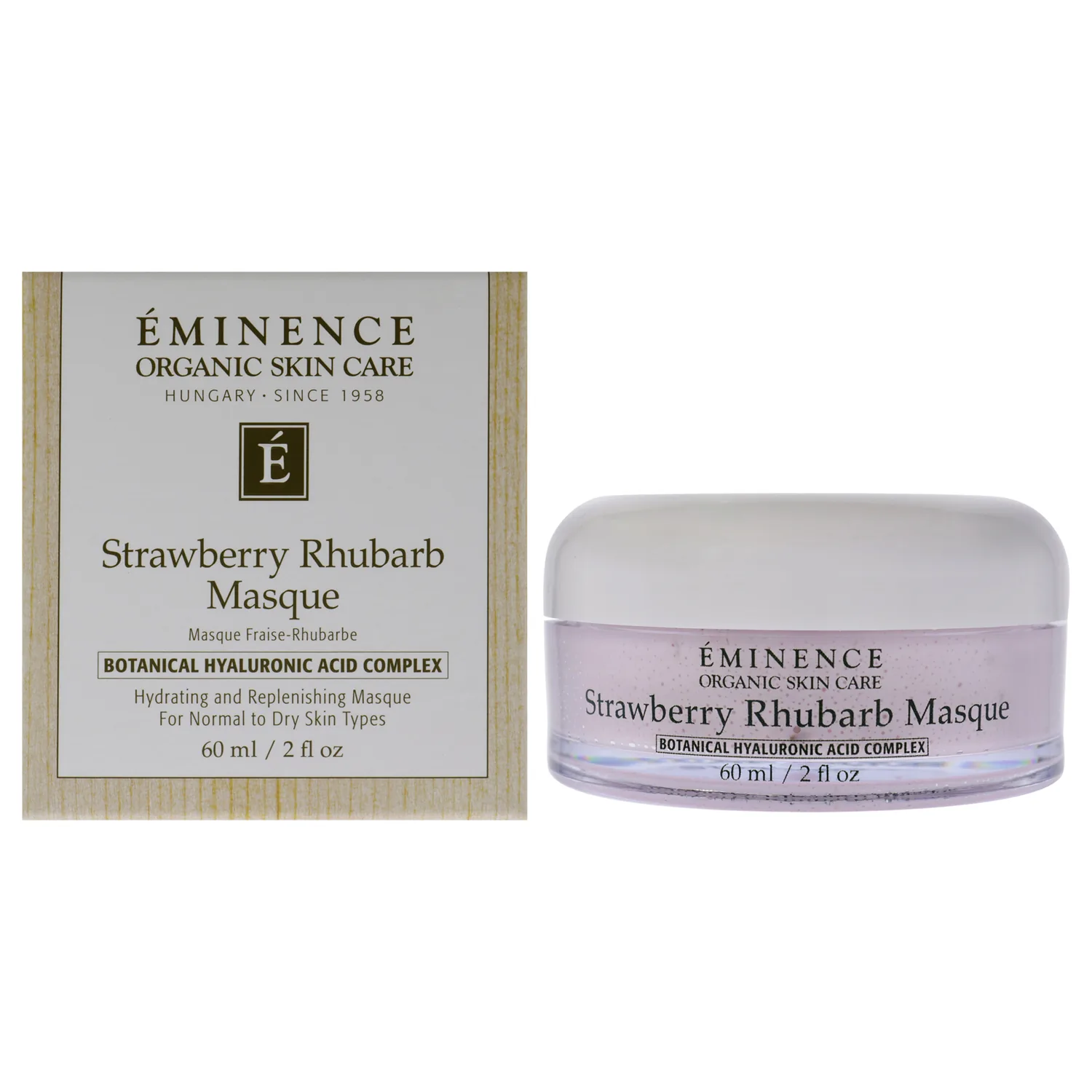 Eminence Organic Strawberry Rhubarb Masque Facial Mask 59ml / 2 oz
