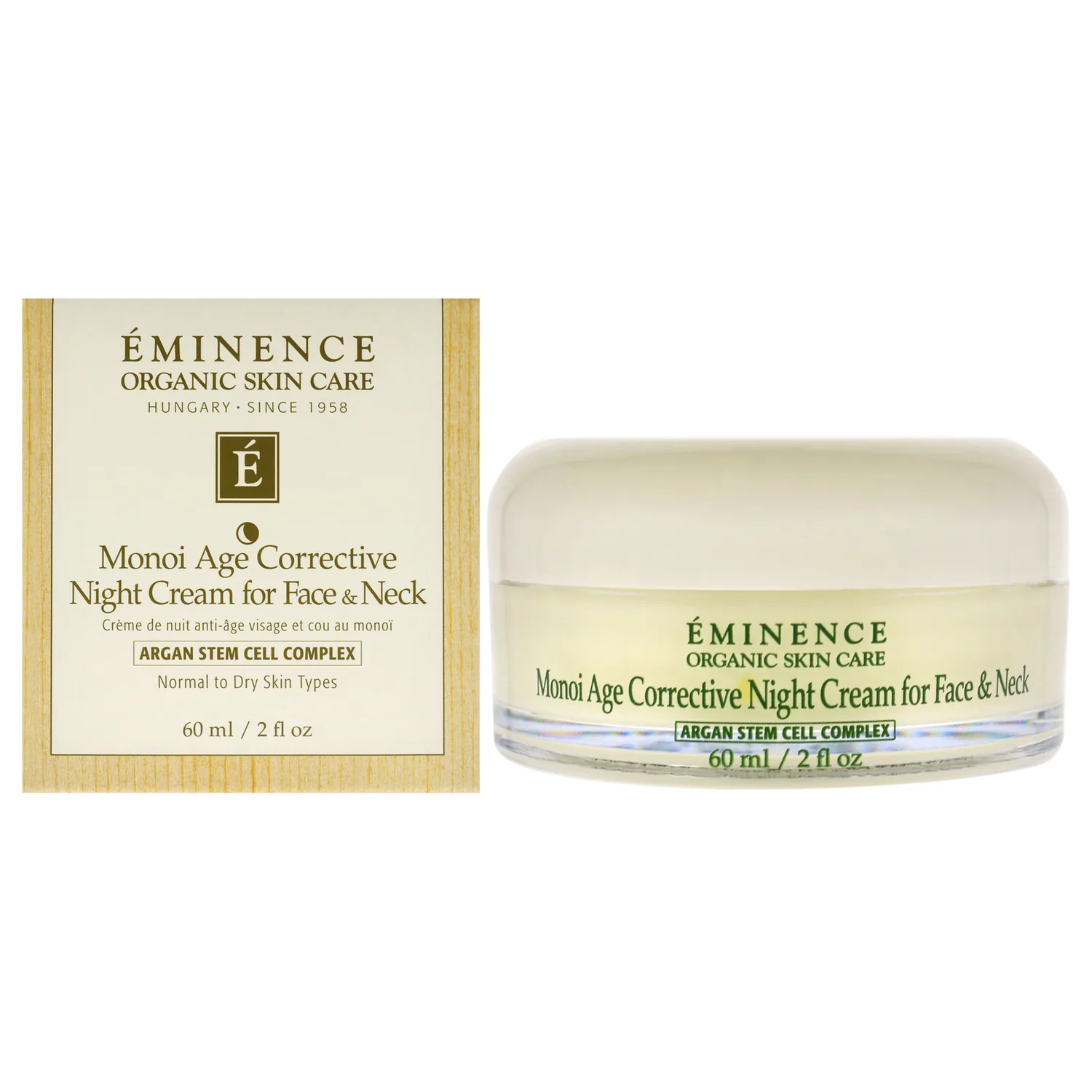 Eminence Organic Skincare Monoi Age Corrective Night Cream, 2 Ounce