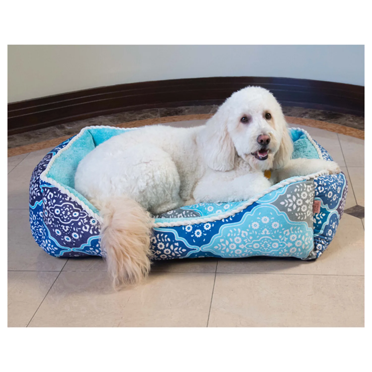 Pet Maison Medina Cuddler Pet Bed 24 x 36 x 12 in