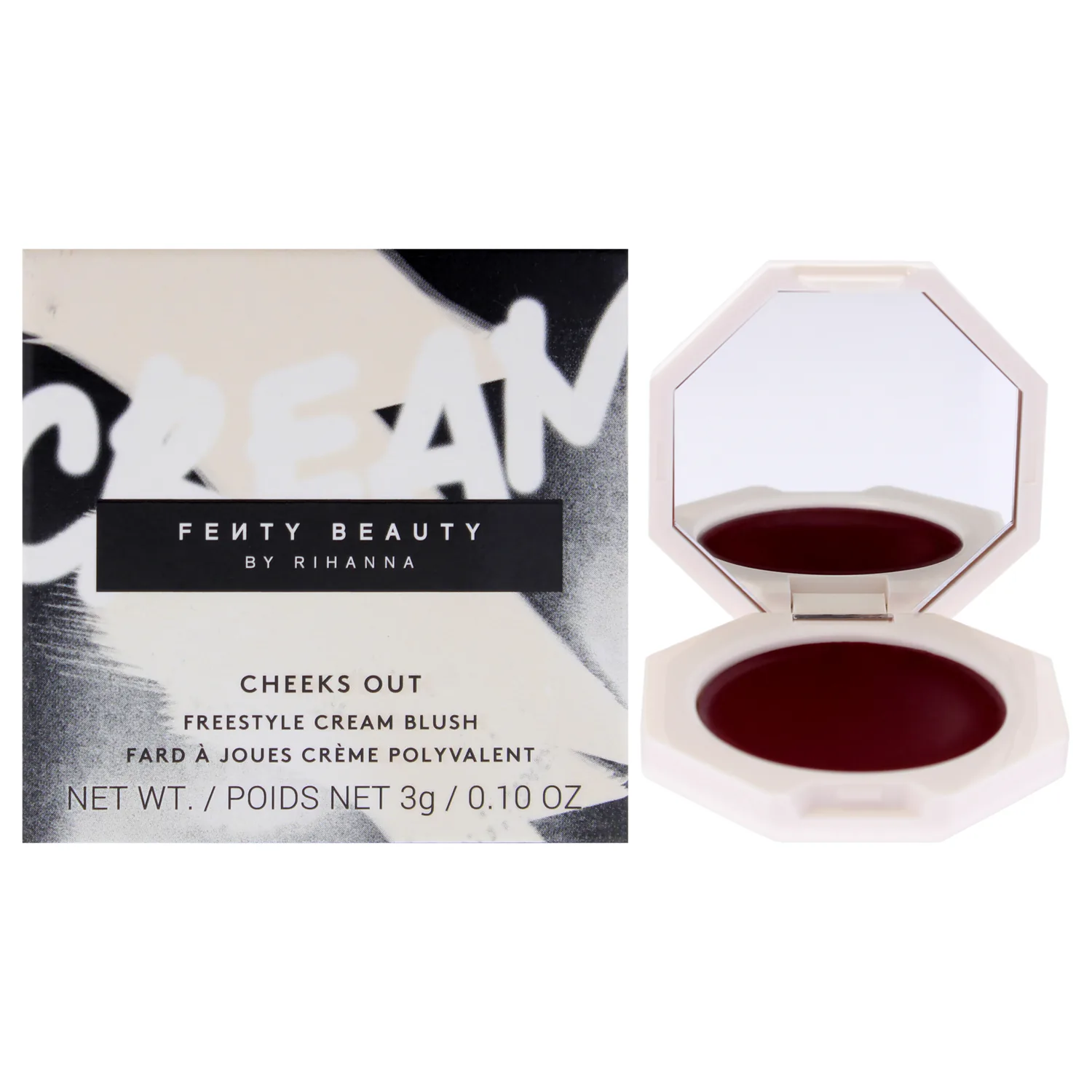 Fenty Beauty Cheeks Out Freestyle Cream Blush 15 Raisin Standardz 0.10 oz