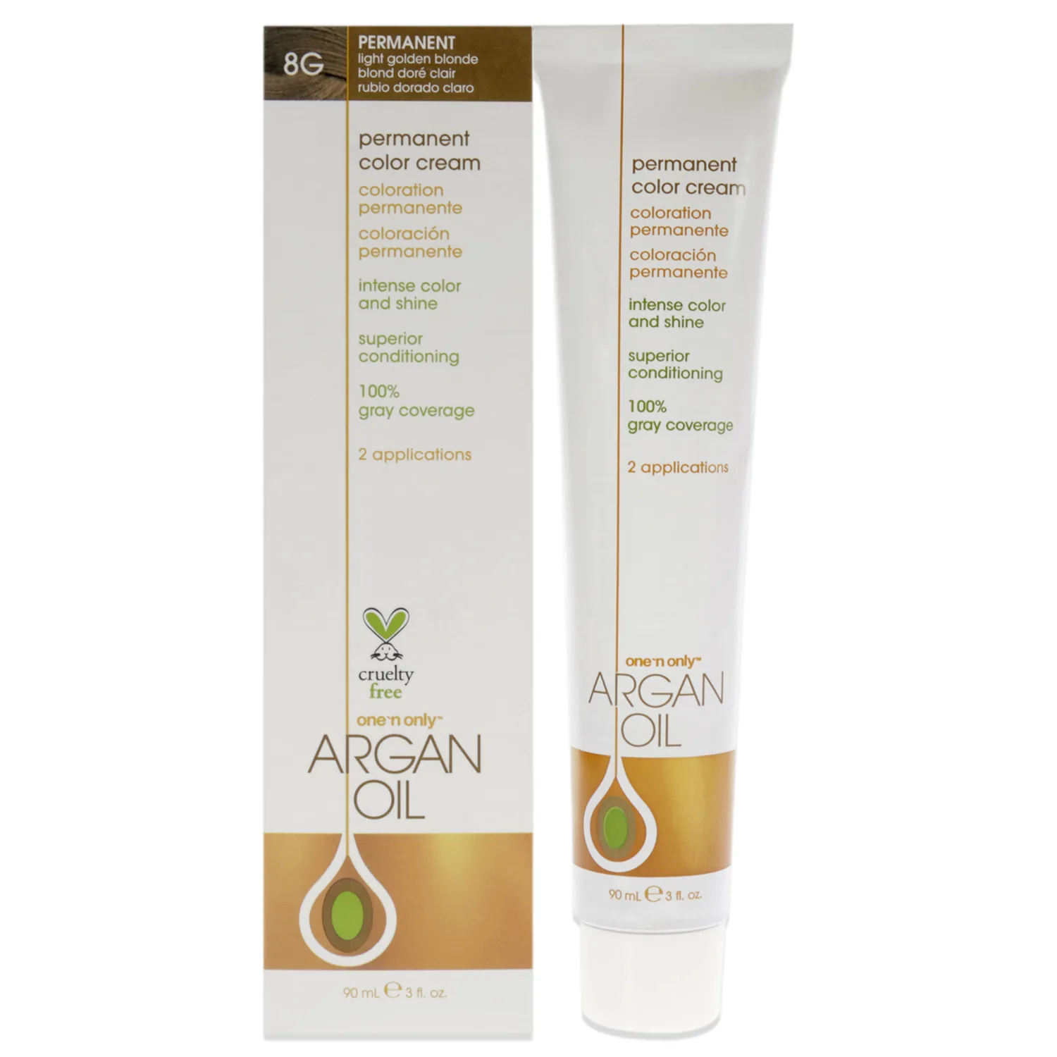 One N' Only Argan Oil - 8G Light Golden Blonde Hair Color 3 oz