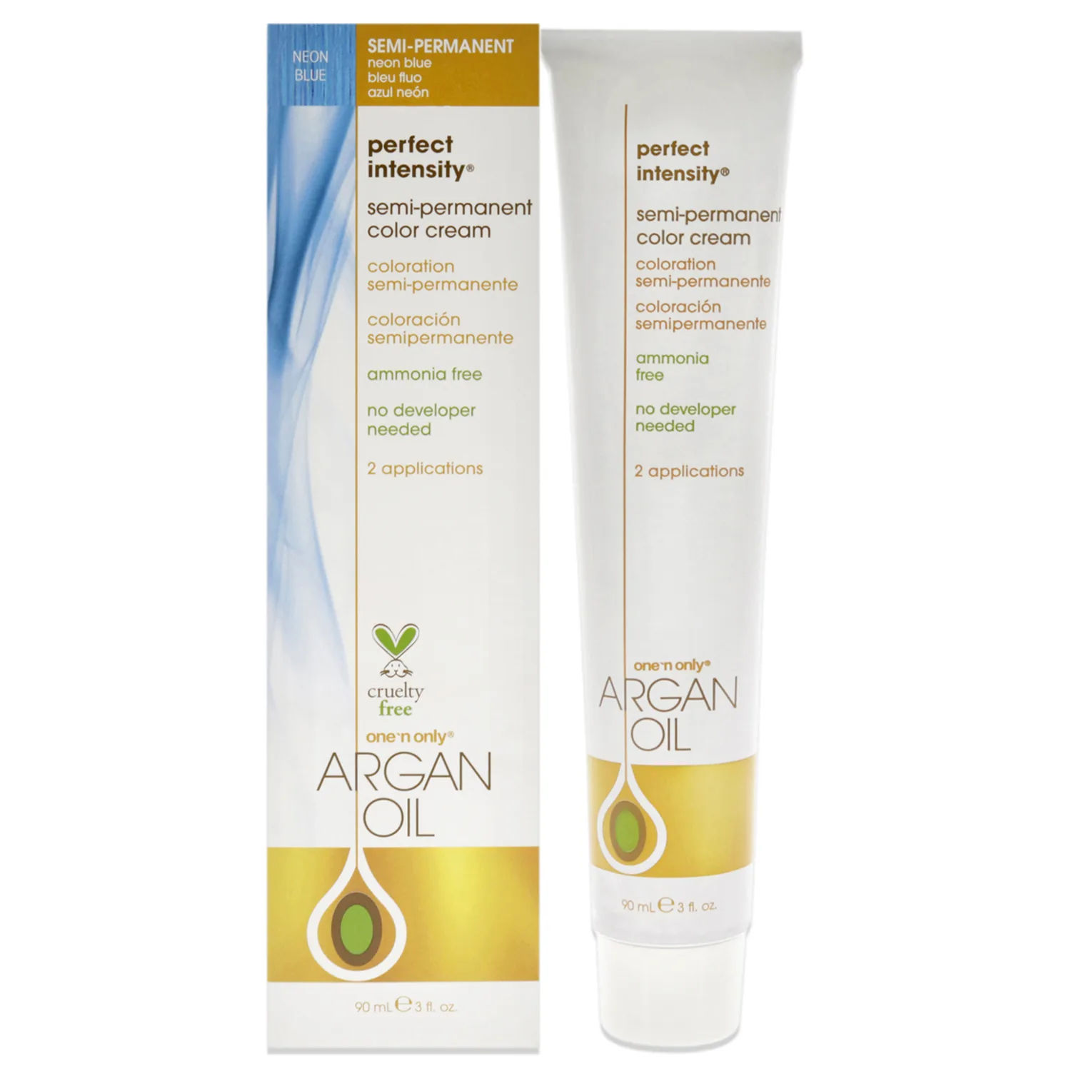 One 'n Only Perfect Intensity Semi-Permanent Color Cream - Neon Blue 3 oz