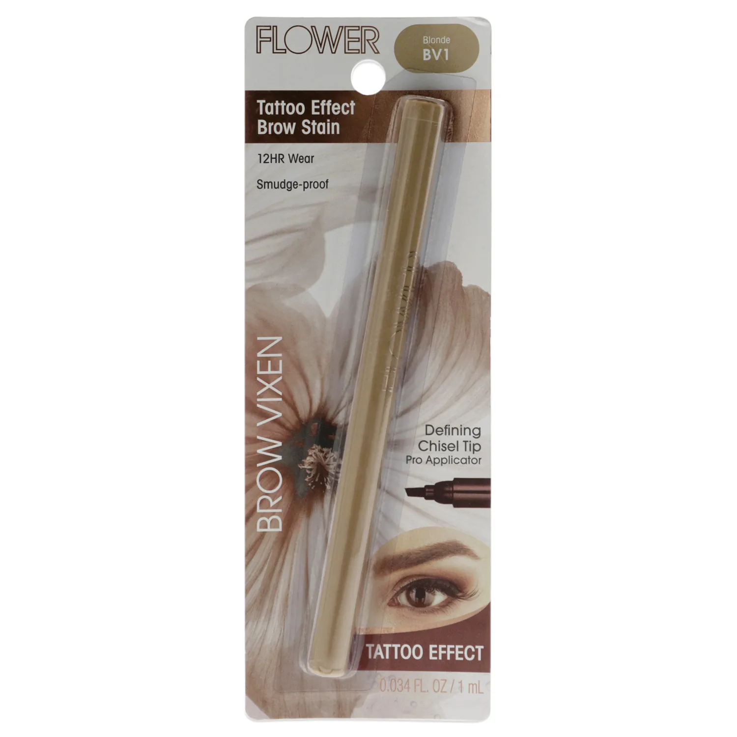 Flower Beauty Brow Vixen Tattoo Effect Stain - BV1 Blonde 0.034 oz