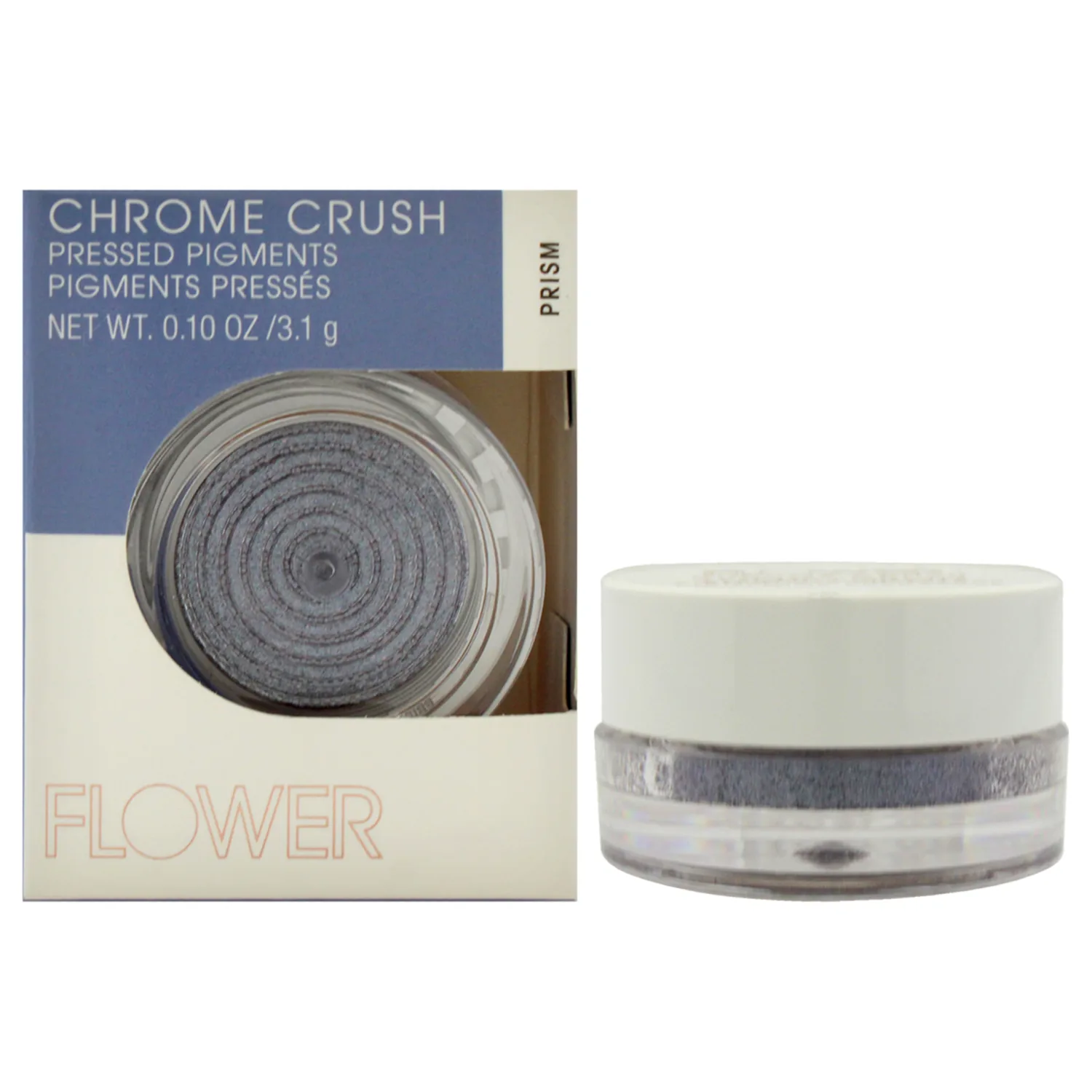 FLOWER BEAUTY By Drew Barrymore Chrome Crush Eyeshadow - Gel Powder + Buildable Formula - Shimmer + Glitter - Eyeshadow Topper (Prism)