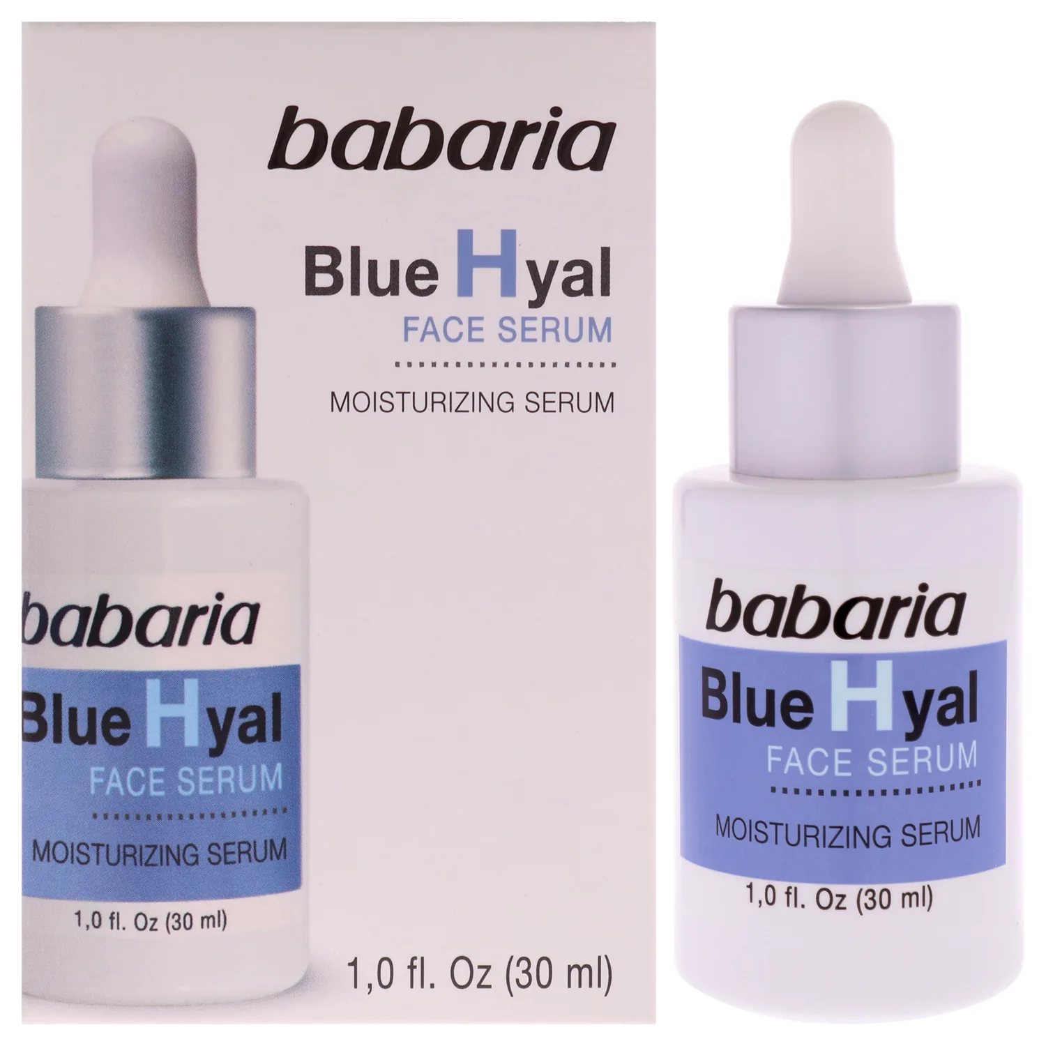 Babaria Hyaluronic Acid Face Serum - Intensely Hydrates and Smooths Your Skin - Nourishing and Plumping - Reduces Wrinkles and Fine Lines - Suitable for All Skin Types - 1 oz