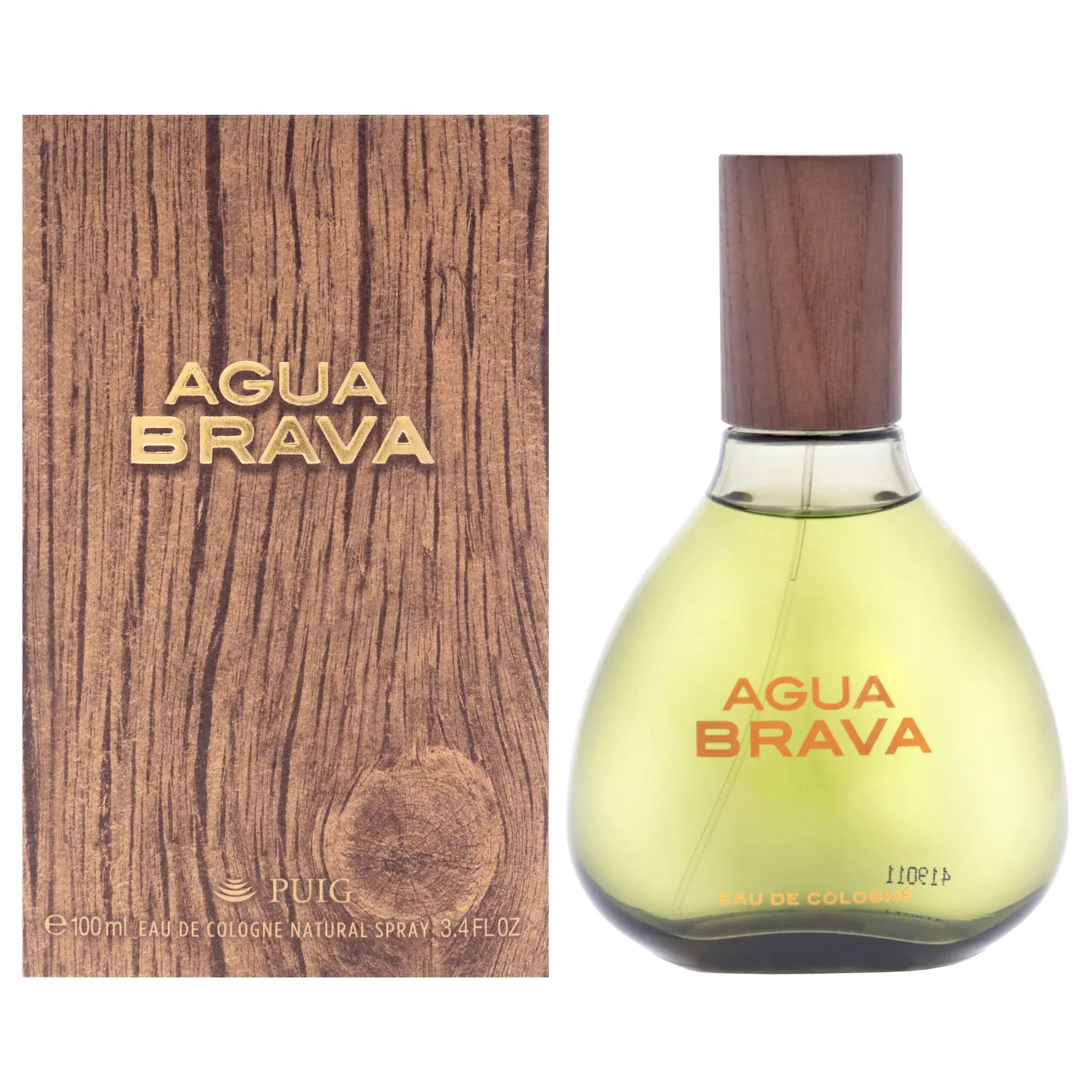 Agua Brava by Antonio Puig for Men 3.4 oz Eau de Cologne Spray
