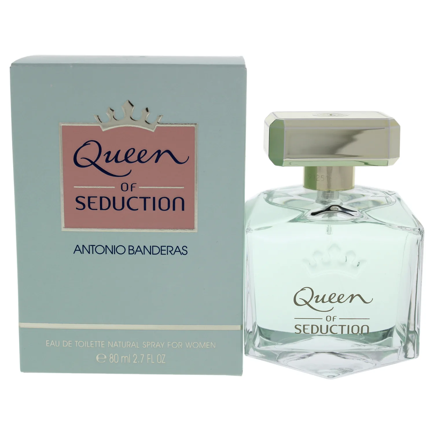 Antonio Banderas Perfumes - Queen Of Seduction - Eau de Toilette - Long Lasting - Romantic, Charming and Fresh Fragance - Floral with Marine Notes - Ideal for Day Wear - 2.7 Fl Oz