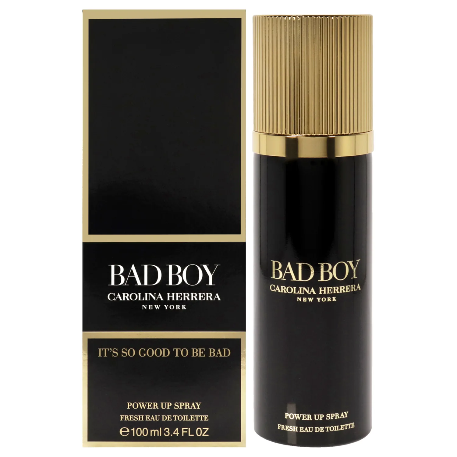 Carolina Herrera Bad Boy Power Up Spray EDT Spray Men 3.4 oz
