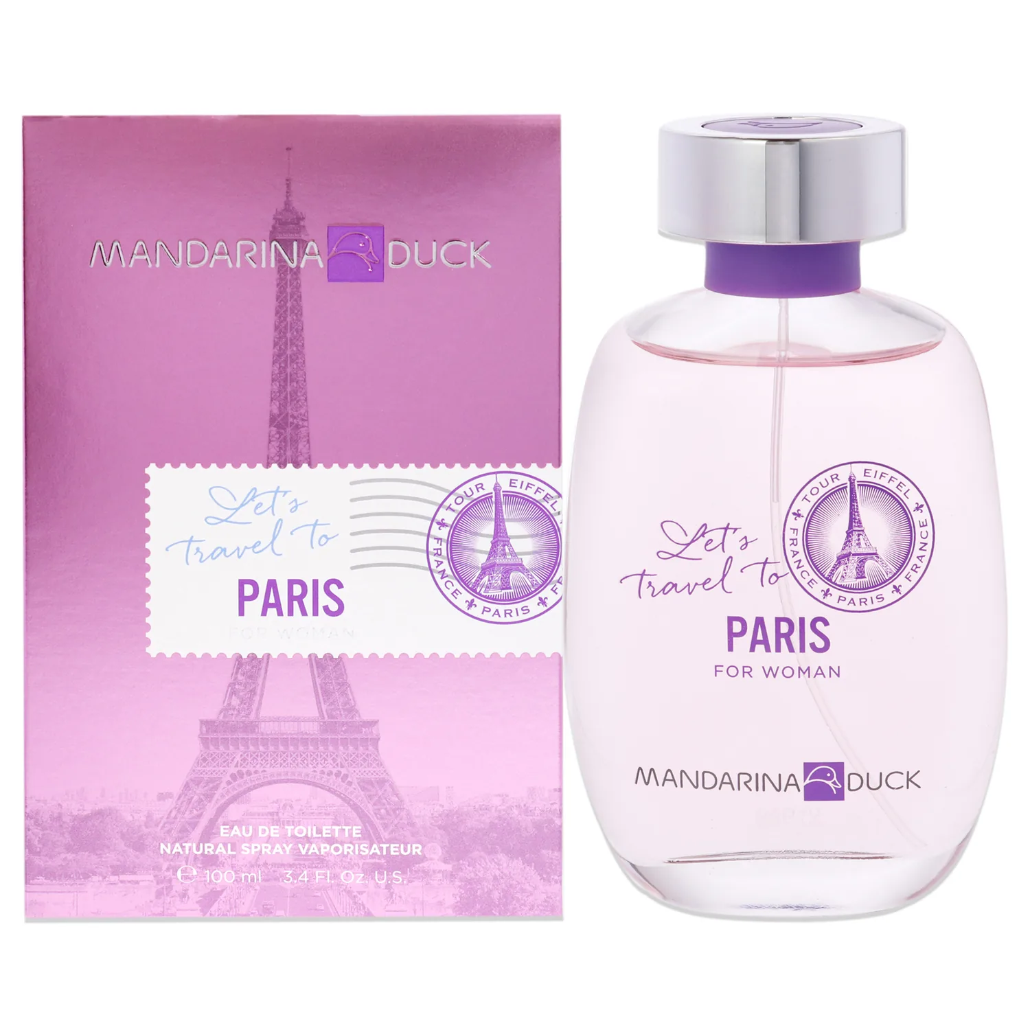 Mandarina Duck Lets Travel To Paris Eau de Toilette 100ml / 3.4 oz for Women