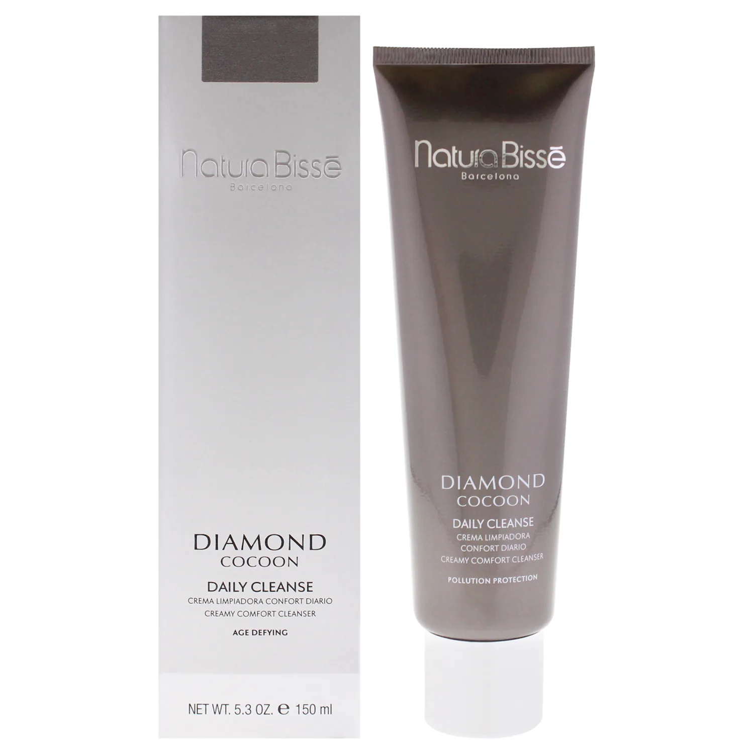 Natura Bissé Diamond Cocoon Daily Cleanse, Creamy Comfort Facial Cleanser, Cleanses & Removes Makeup, 5.3 Oz