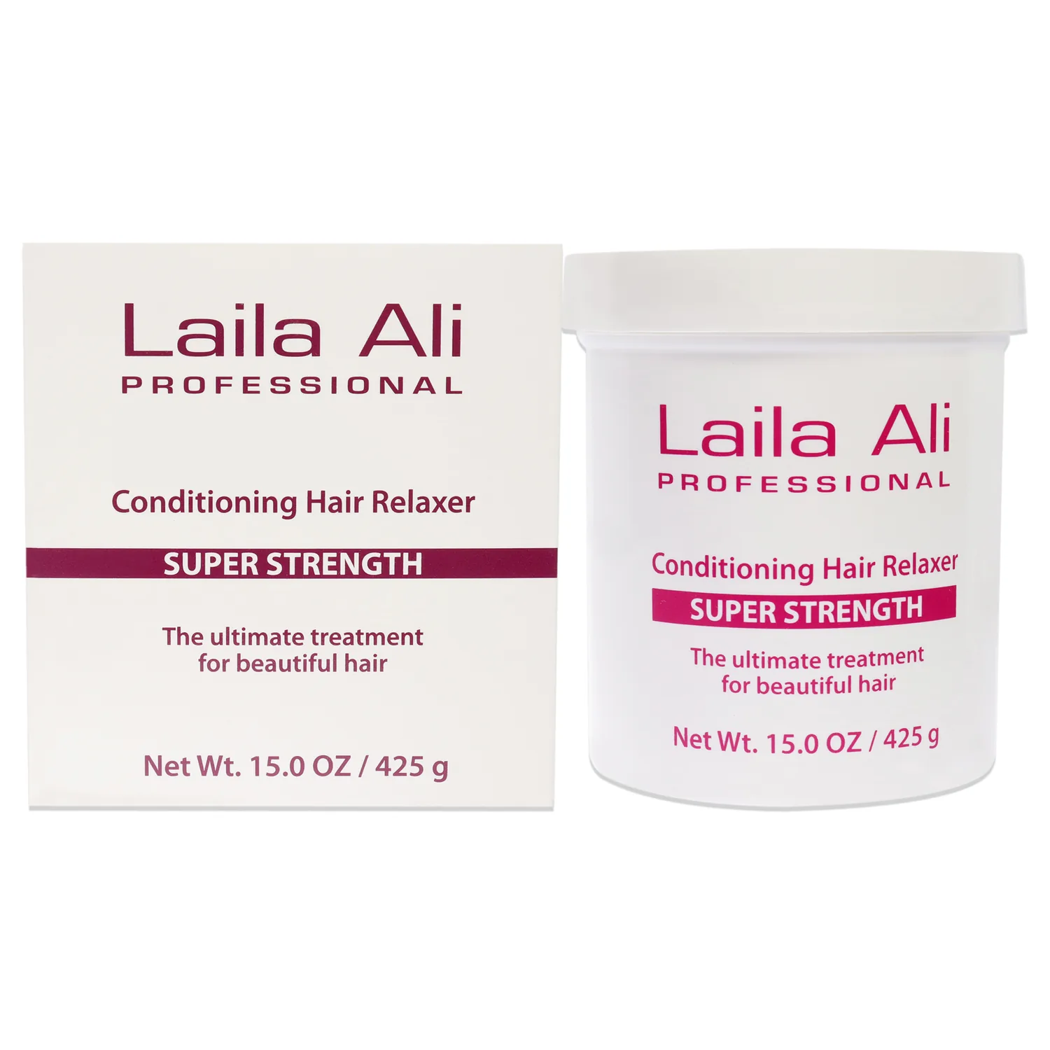 Laila Ali Super Strength Conditioning Hair Relaxer For Unisex Treatment, 15 Ounce