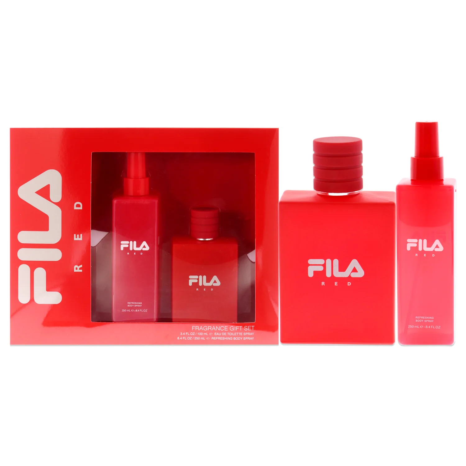 Fila Red Bath & Body Gift Set 100ml / 3.4 oz / 2 pc for Men