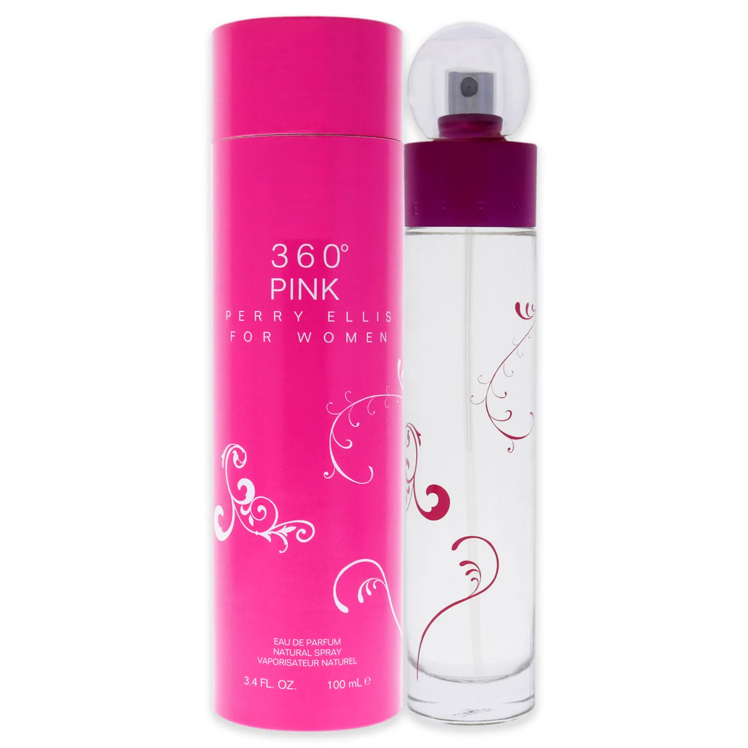 Perry Ellis 360 Pink Eau de Parfum 100ml / 3.4 oz for Women