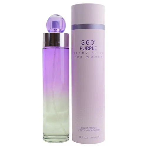 Perry Ellis Fragrances 360 for Women Eau de Parfum Spray, Purple, 6.8 Fluid Ounce