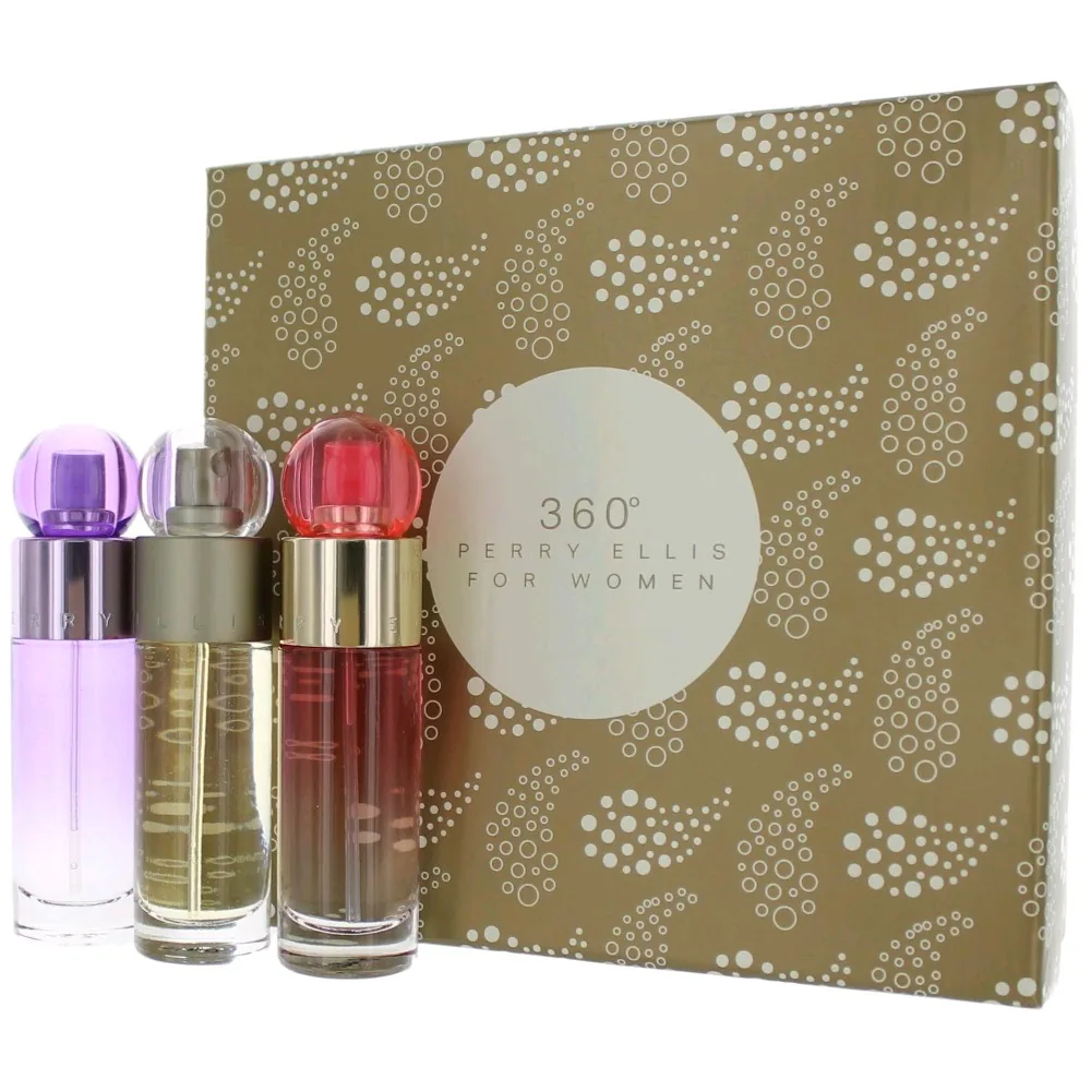 Perry Ellis 360 Fragrance Gift Set 30ml / 1 oz / 3 pc for Women