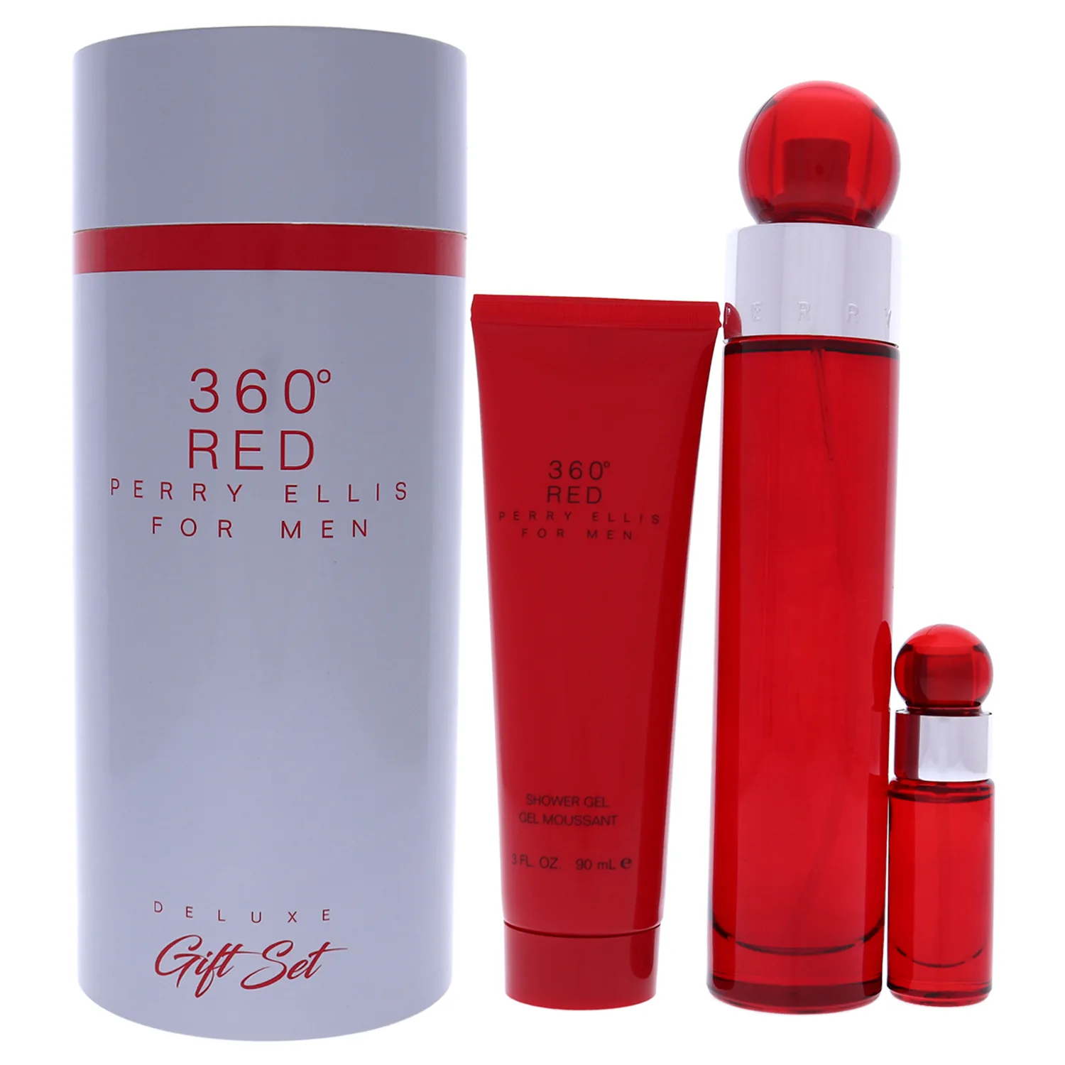 Perry Ellis 360 Red Gift Set 100ml / 3.4 oz for Men
