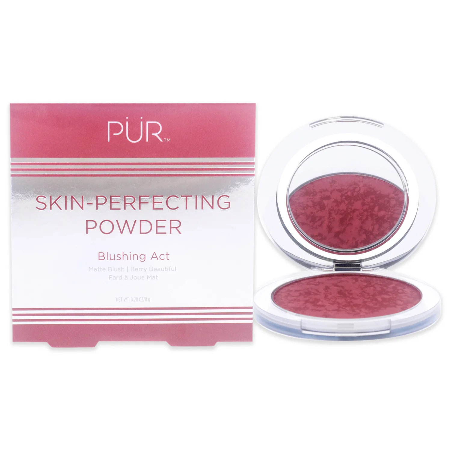 PÜR Blushing Act Skin Perfecting Powder - Berry Beautiful 0.28 oz
